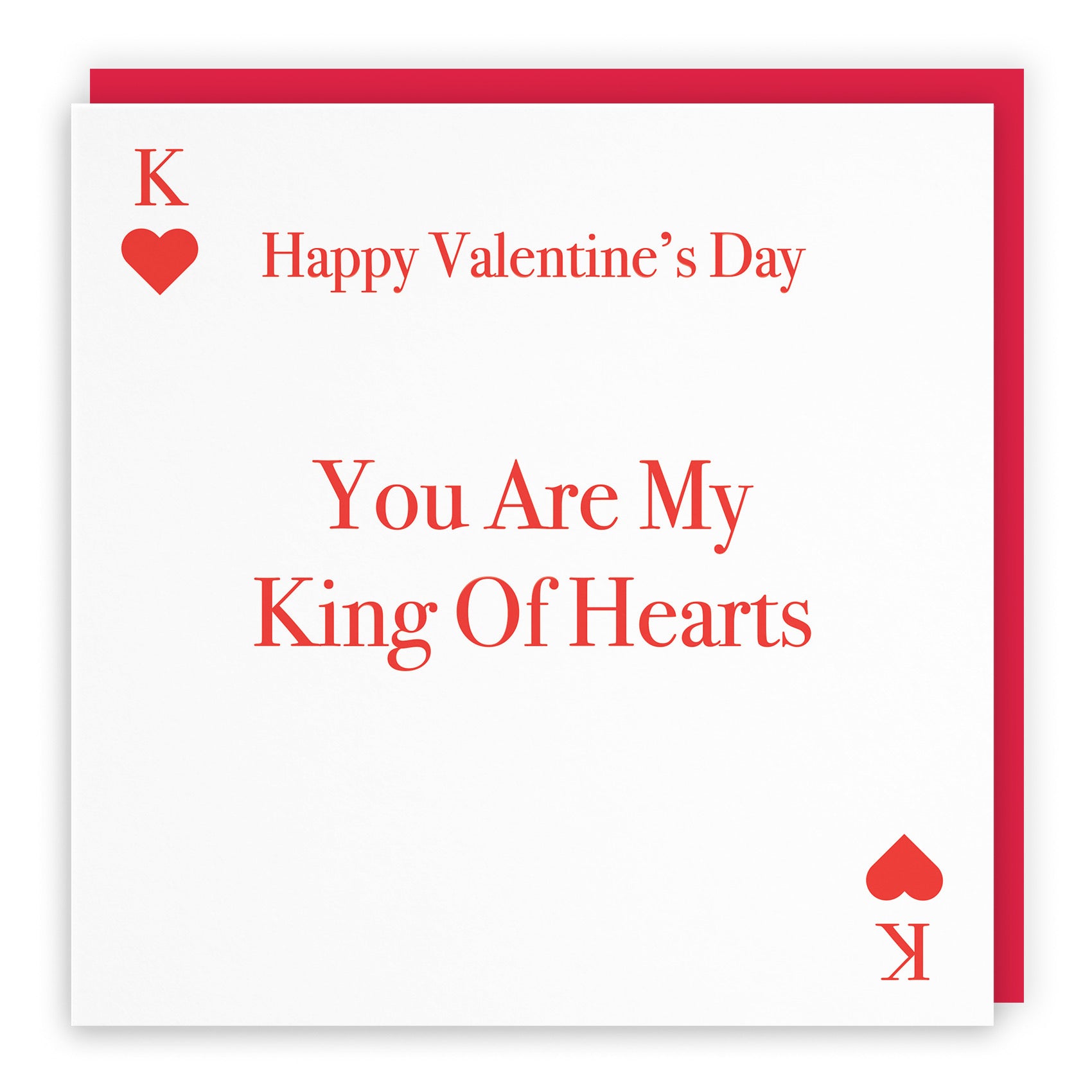 You Are My King Of Hearts Valentine's Day Card Love Heart - Default Title (B09R6MCM3R)