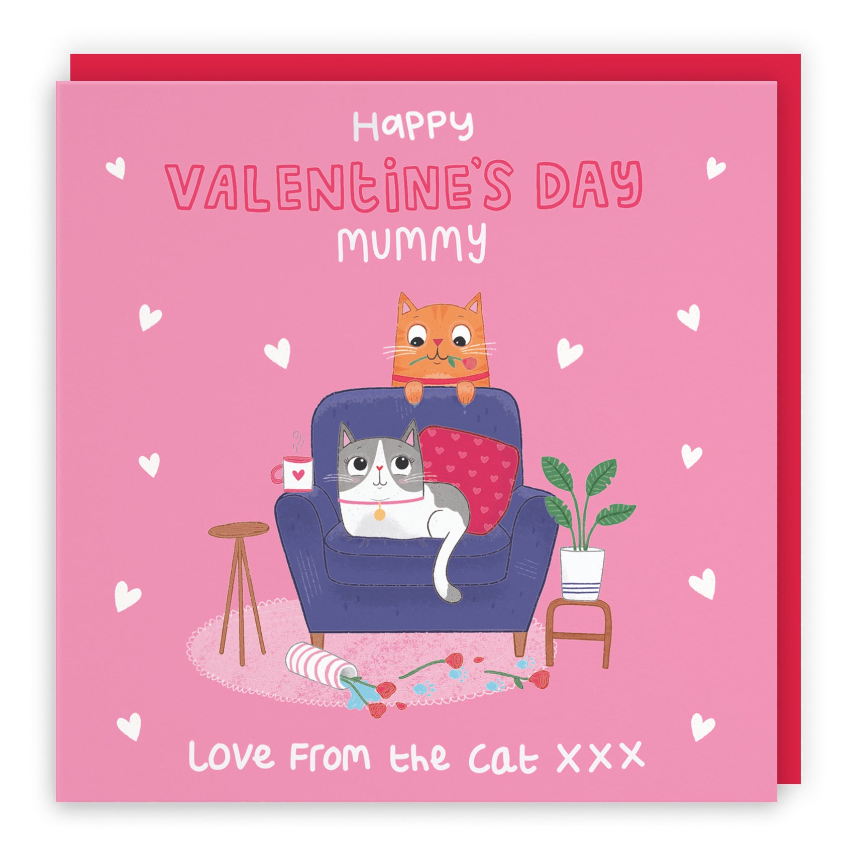 Mummy Valentine's Day Card From The Cat Iconic - Default Title (B09RGLL1J8)