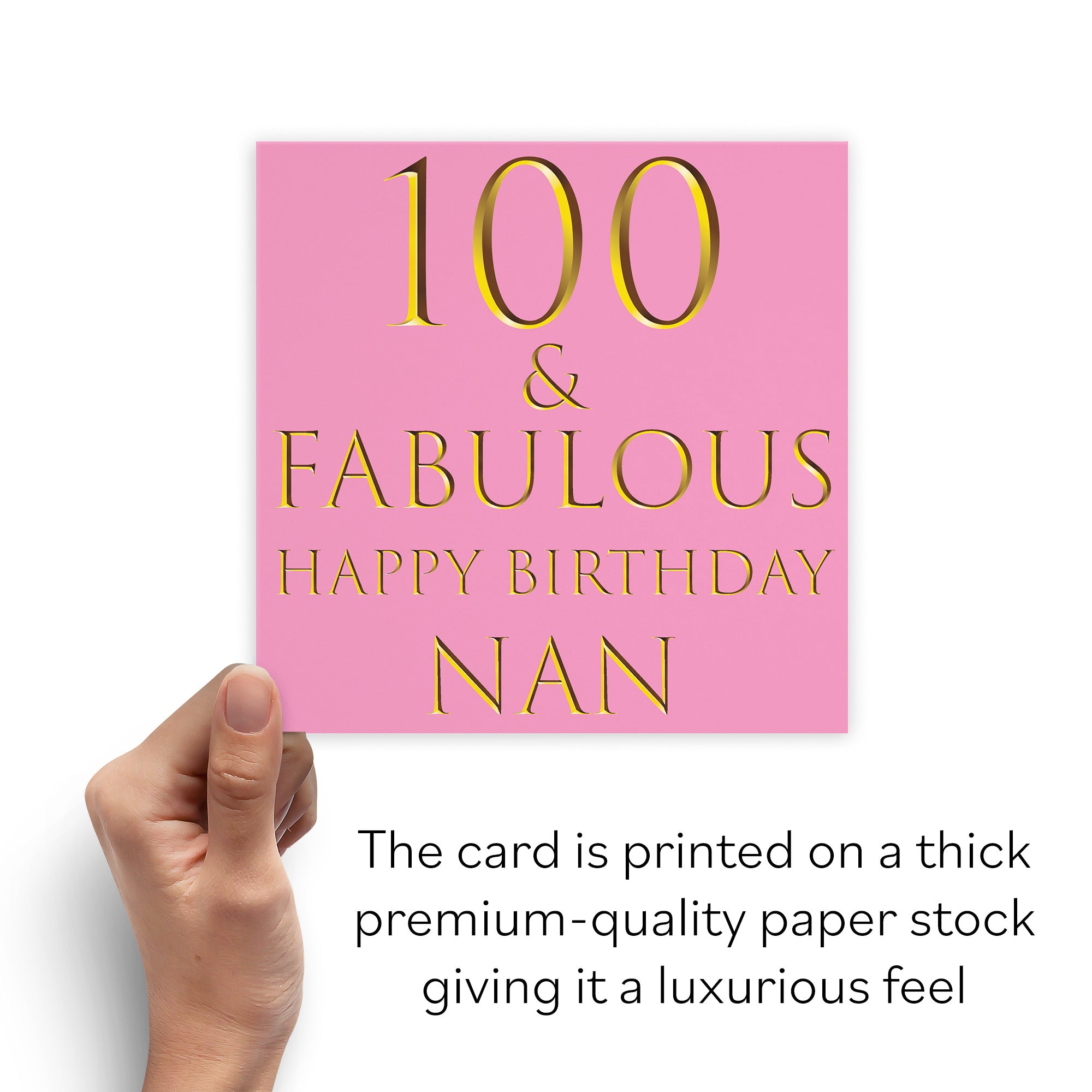 100th Nan Birthday Card Still Totally Fabulous - Default Title (B09RSN23Q8)