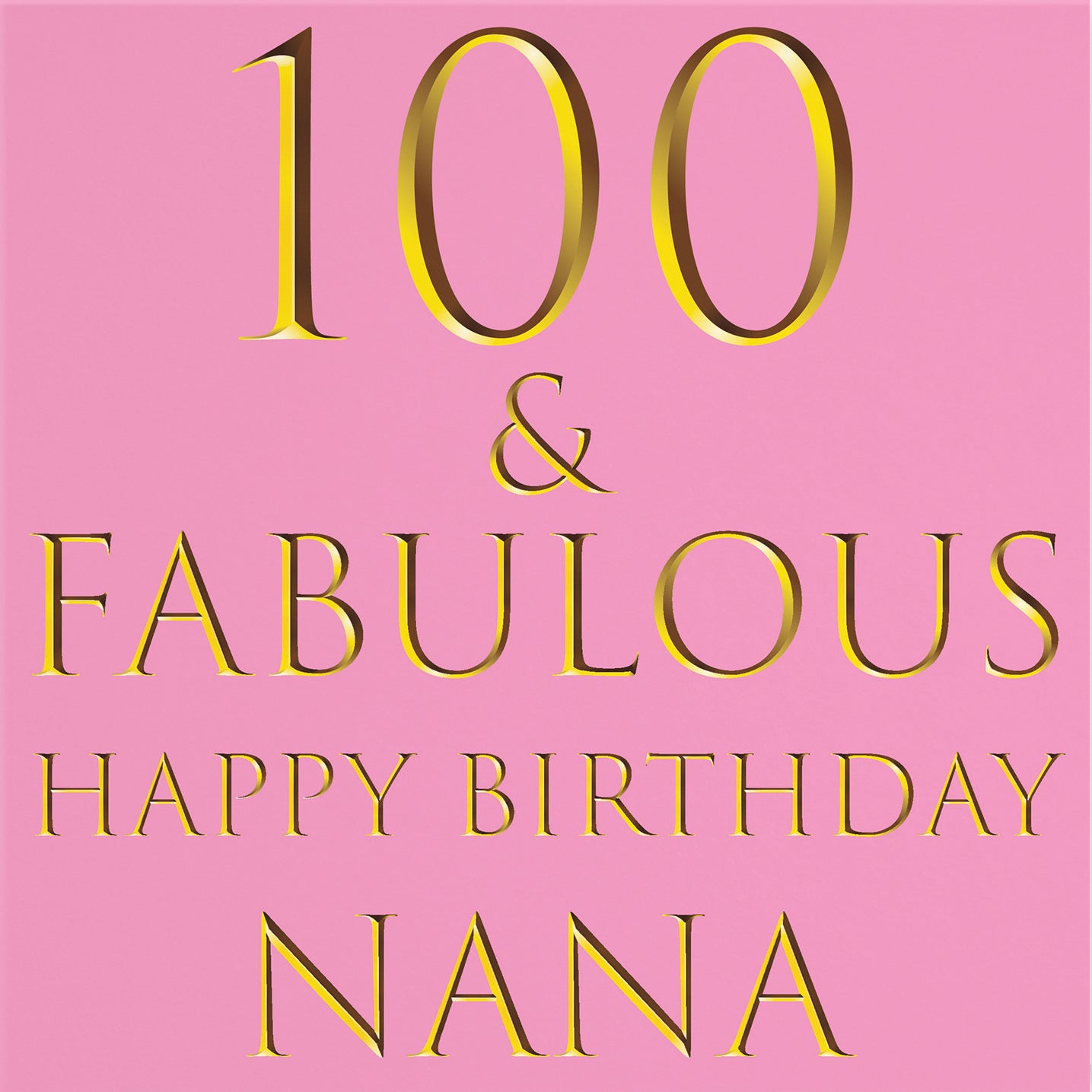 100th Nana Birthday Card Fabulous - Default Title (B09RSSMCLM)