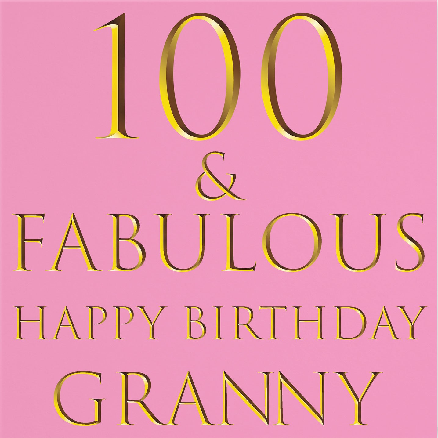 100th Granny Birthday Card Fabulous - Default Title (B09RT35LSS)