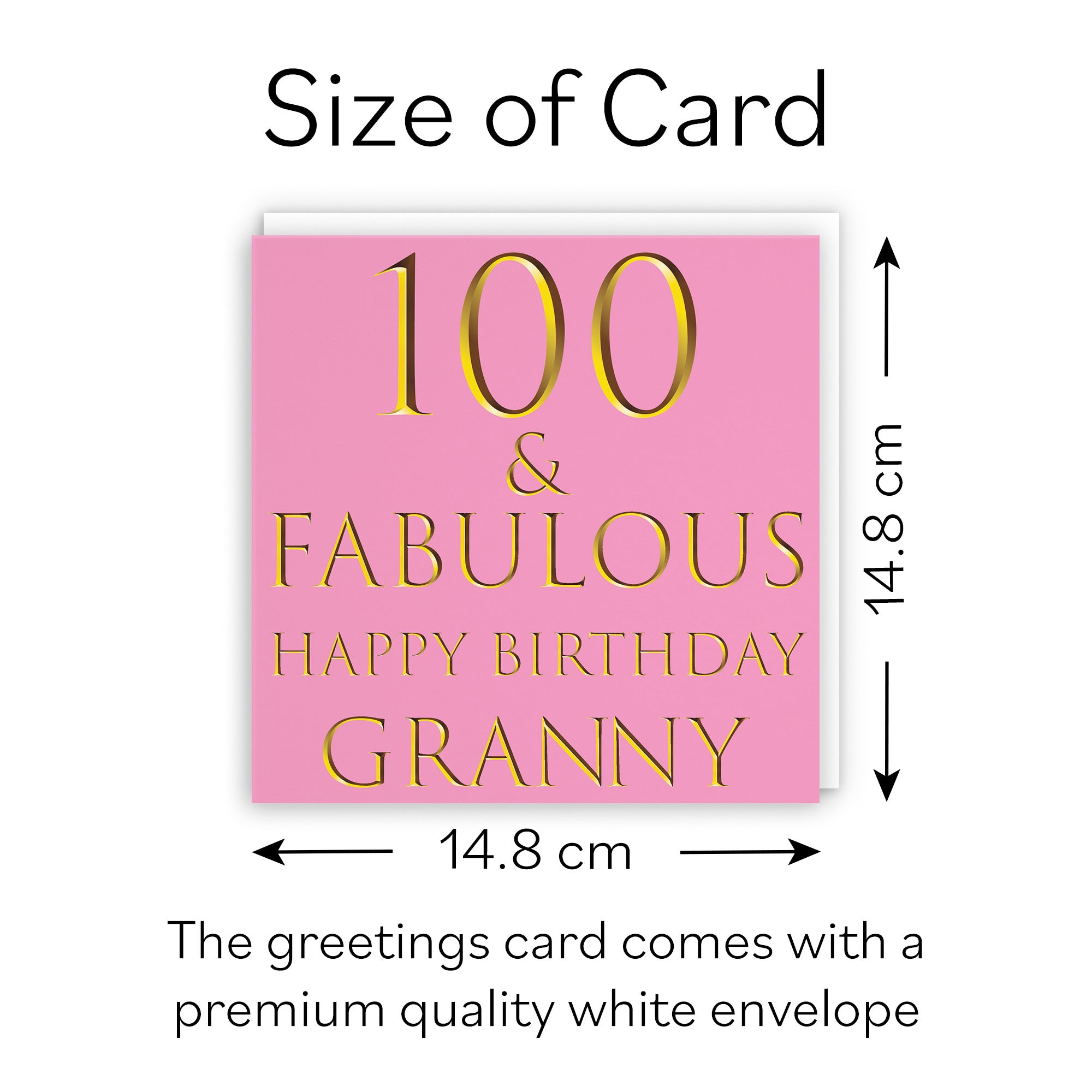 100th Granny Birthday Card Fabulous - Default Title (B09RT35LSS)