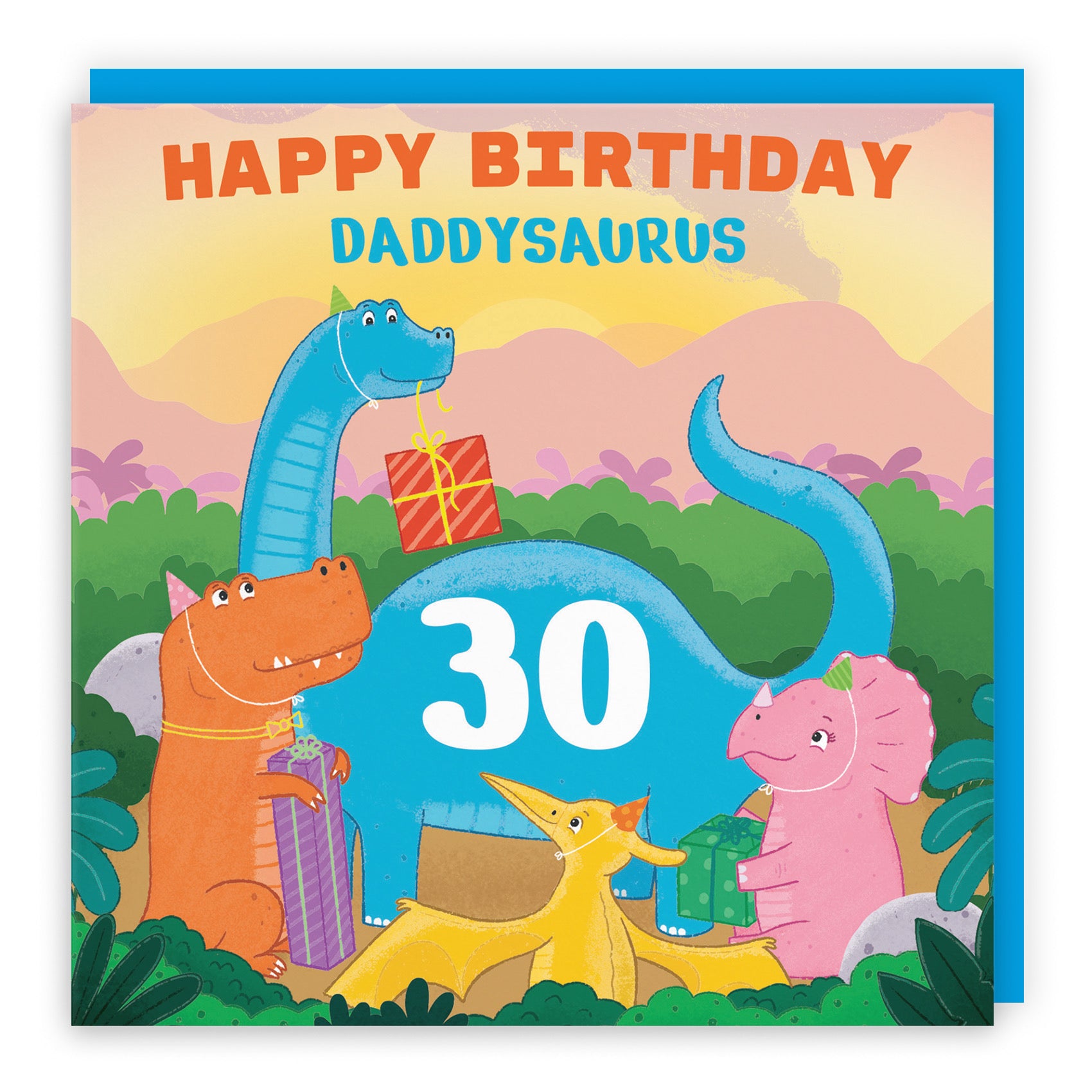 30th Daddy Dinosaur Party Birthday Card Imagination - Default Title (B09ZVFW7L3)