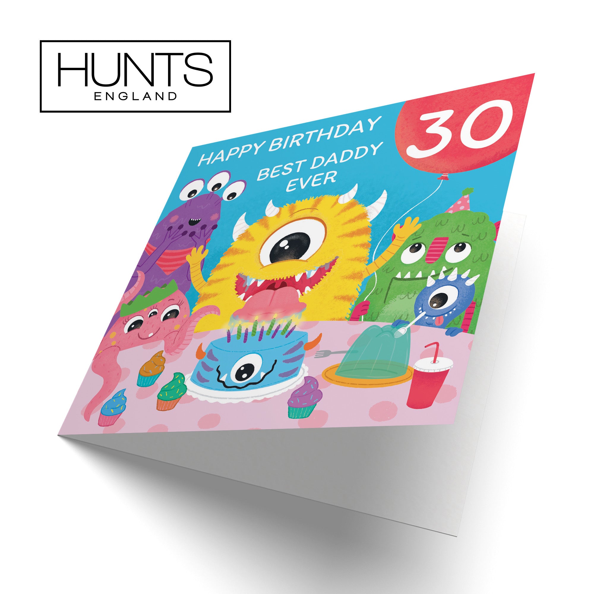 30th Daddy Monsters Party Birthday Card Imagination - Default Title (B09ZVG3J9T)