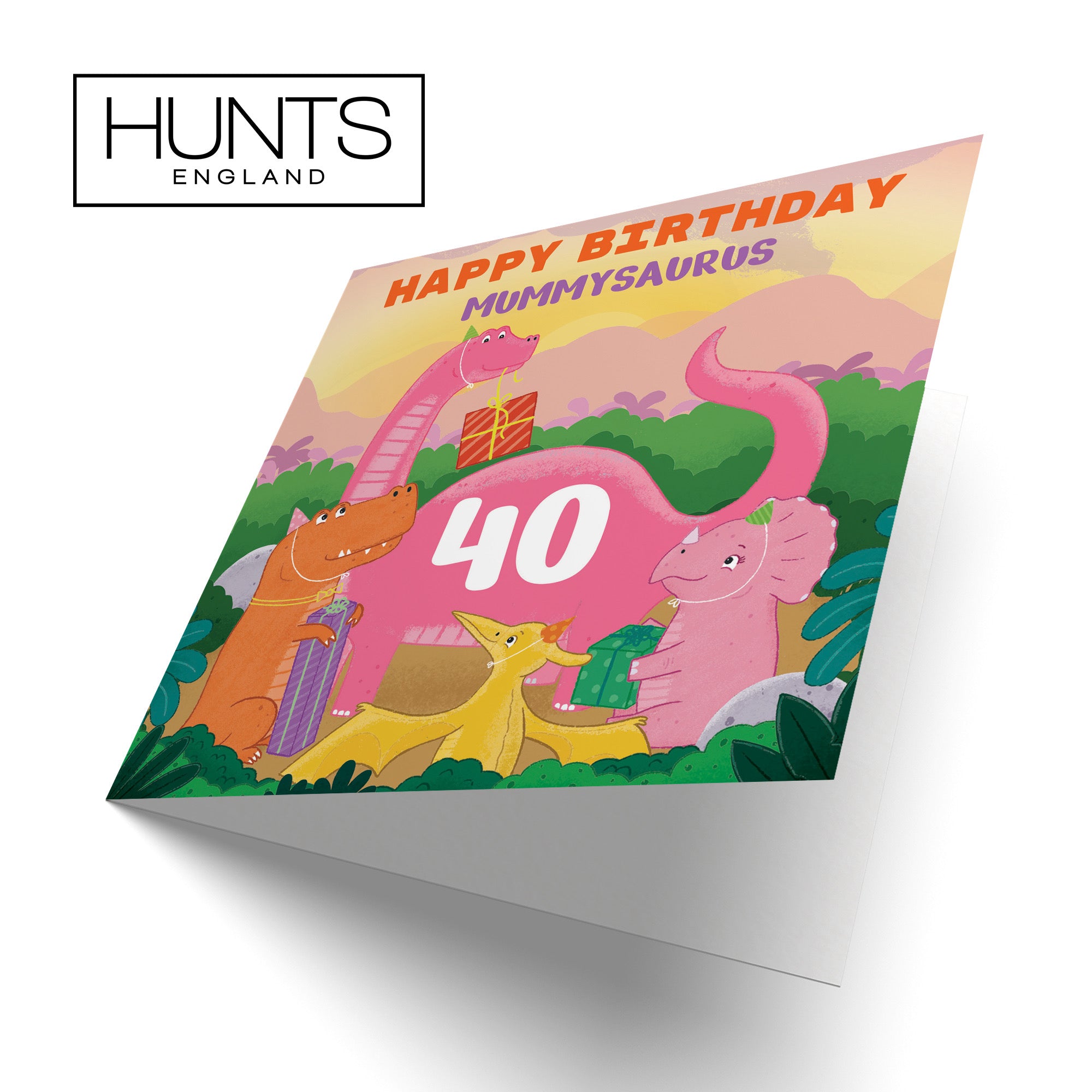 40th Mummy Dinosaur Party Birthday Card Imagination - Default Title (B09ZVGRMPL)