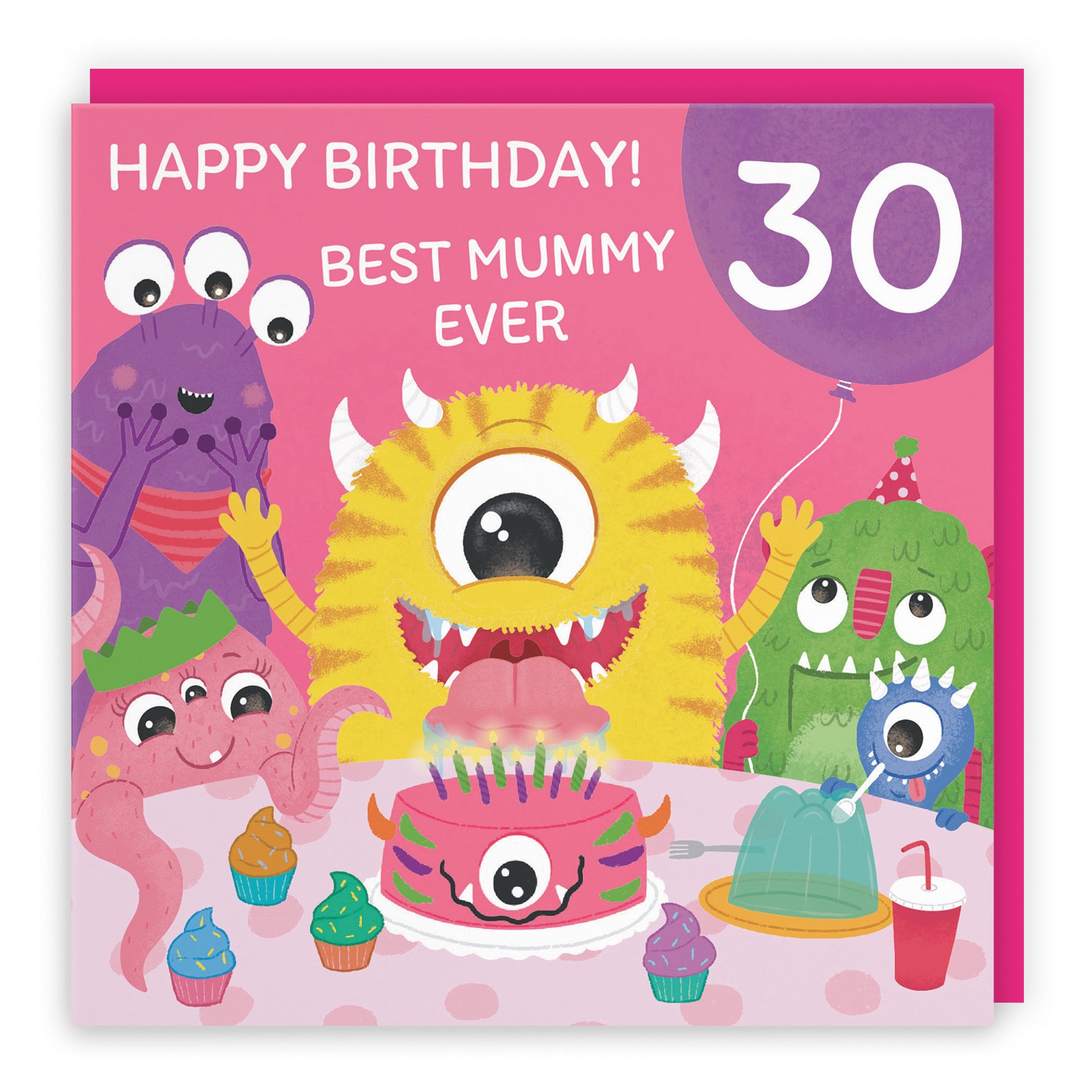 30th Mummy Monsters Party Birthday Card Imagination - Default Title (B09ZVGY58Q)