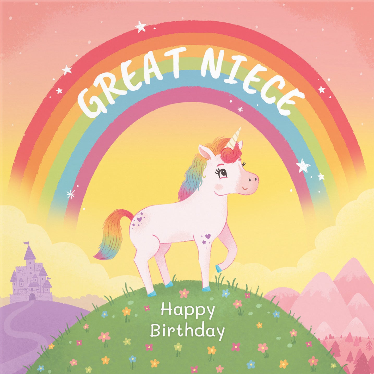 Great Niece Unicorn Kids Birthday Card Imagination - Default Title (B09ZVH4T14)