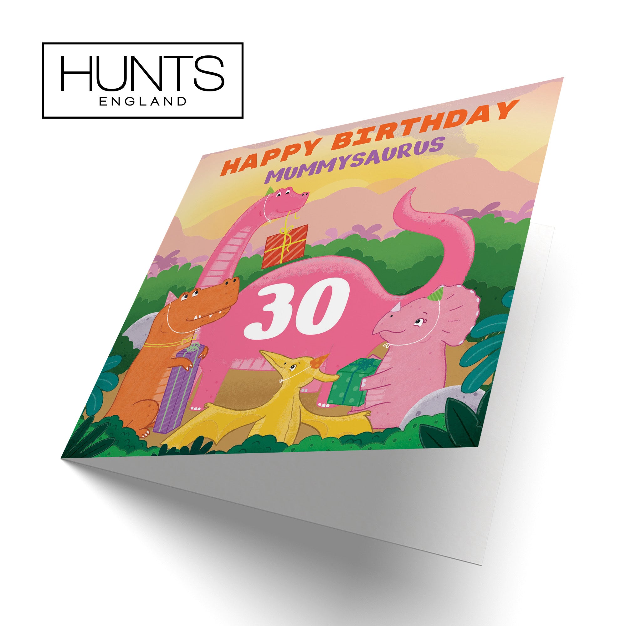 30th Mummy Dinosaur Party Birthday Card Imagination - Default Title (B09ZVH8Y6V)