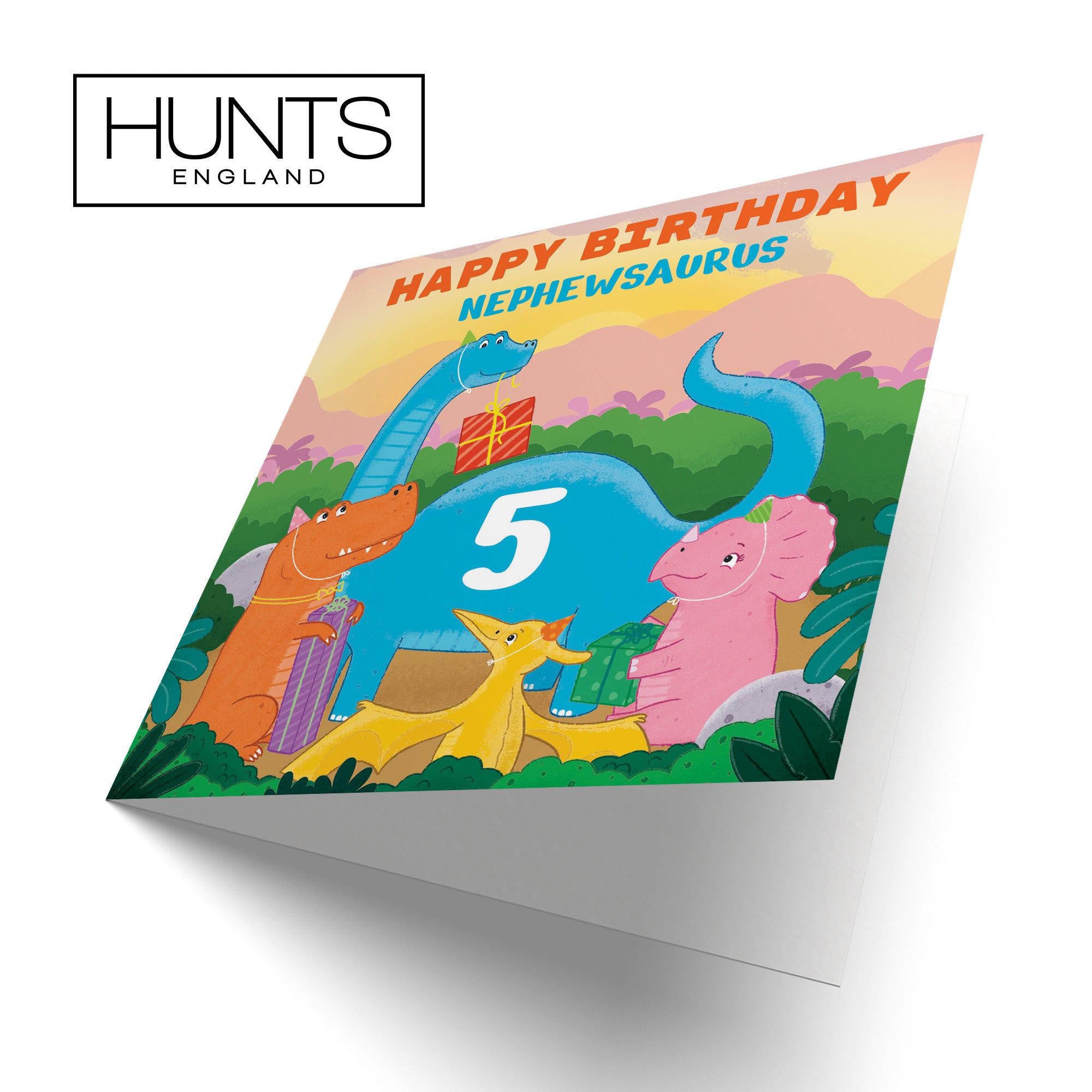 5th Nephew Dinosaur Party Birthday Card Imagination - Default Title (B09ZVHDKT2)