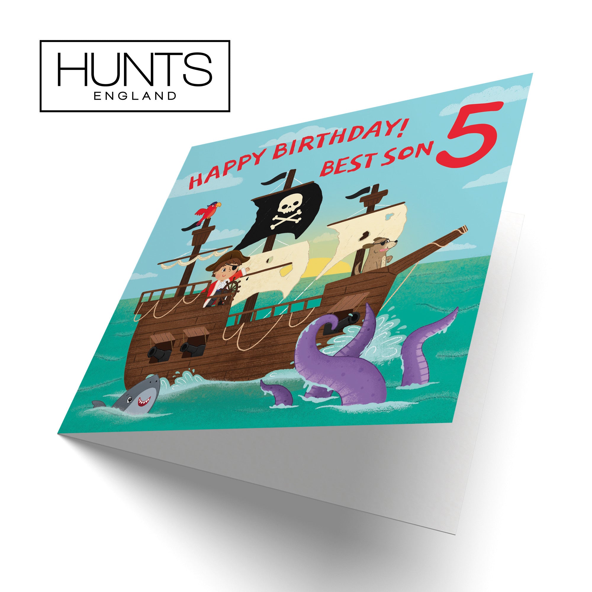 5th Son Pirate Ship Birthday Card Imagination - Default Title (B09ZVHLFJH)