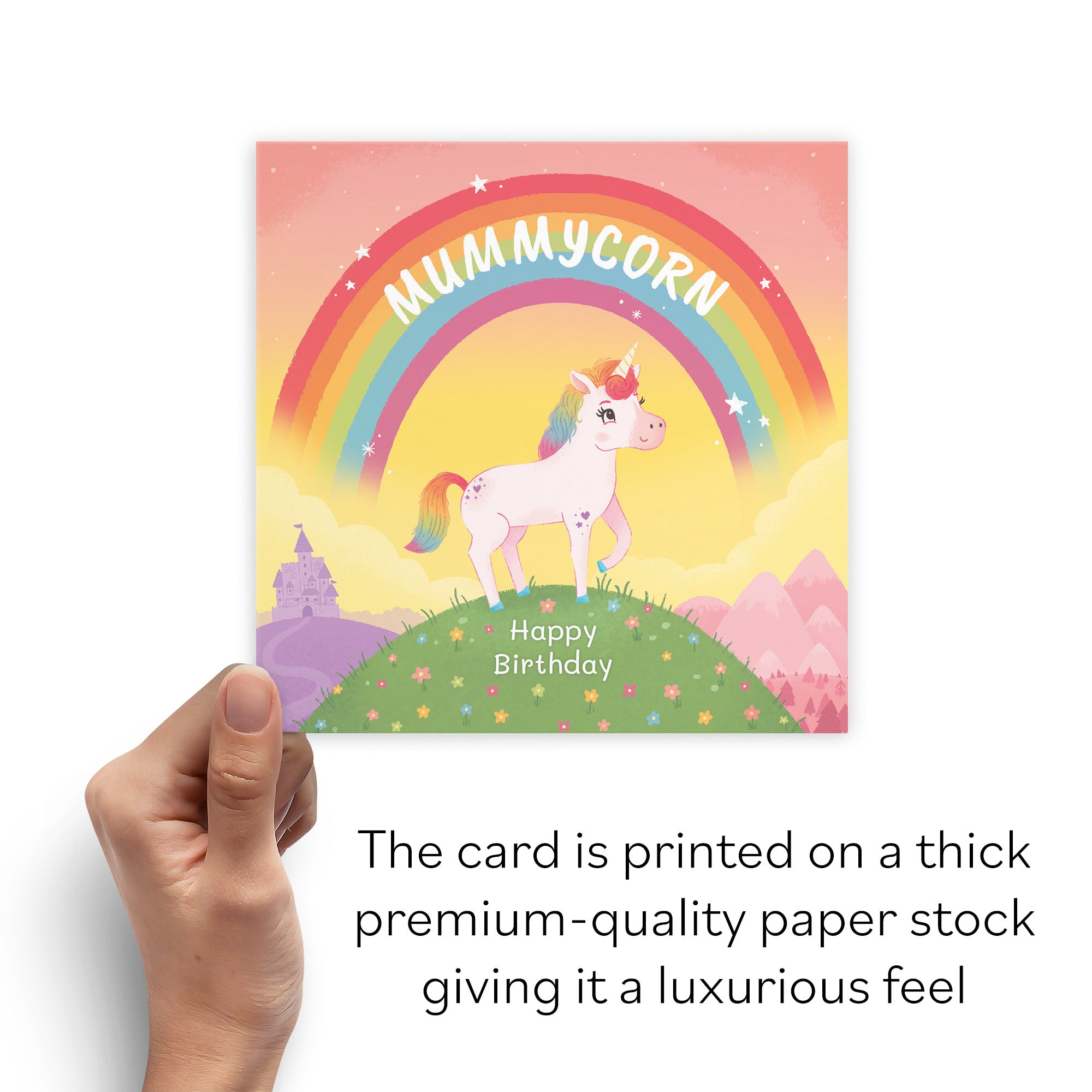 Mummy Cute Unicorn Birthday Card Imagination - Default Title (B09ZVHZCVN)