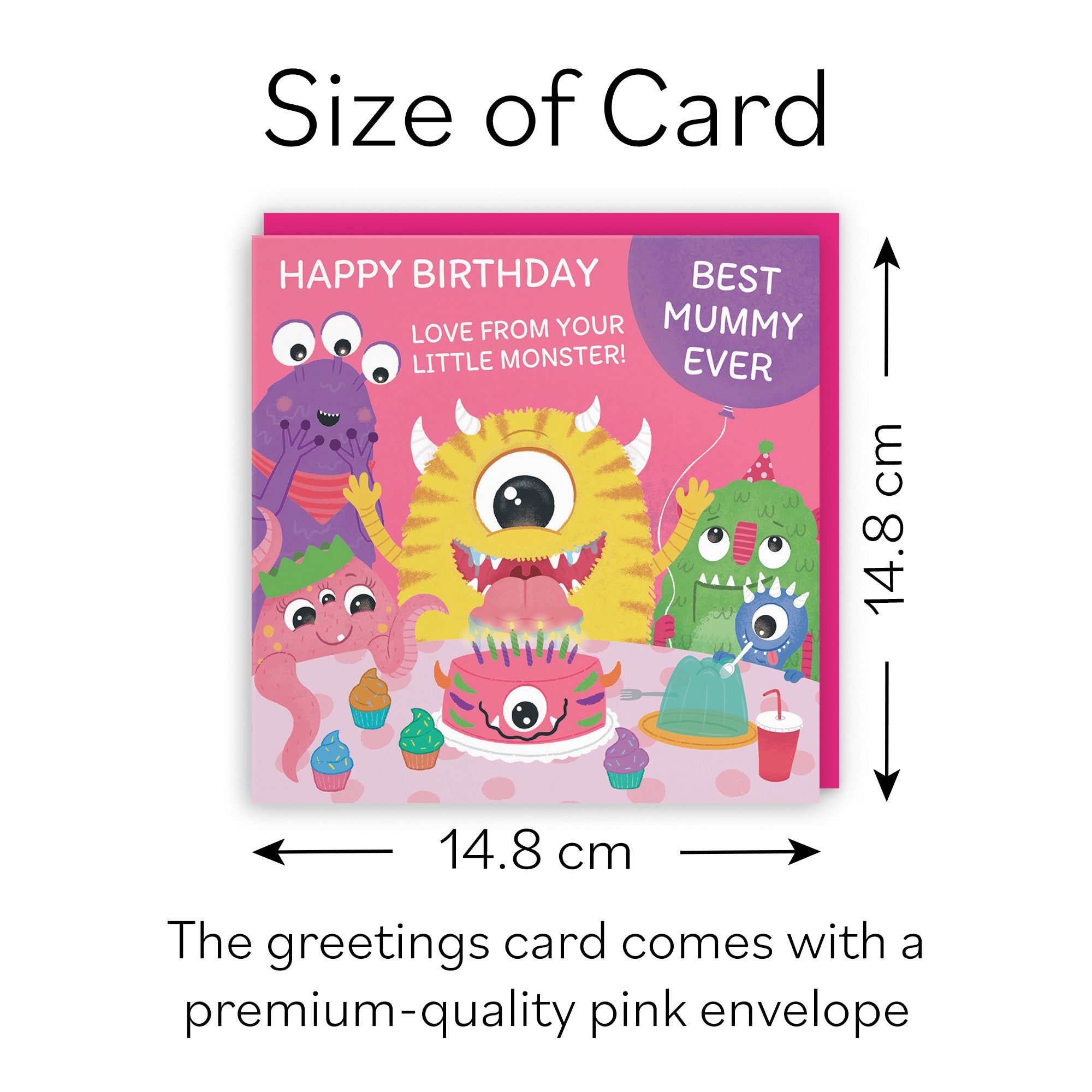 Mummy Monsters Party Cute Birthday Card Imagination - Default Title (B09ZVJ4NCF)