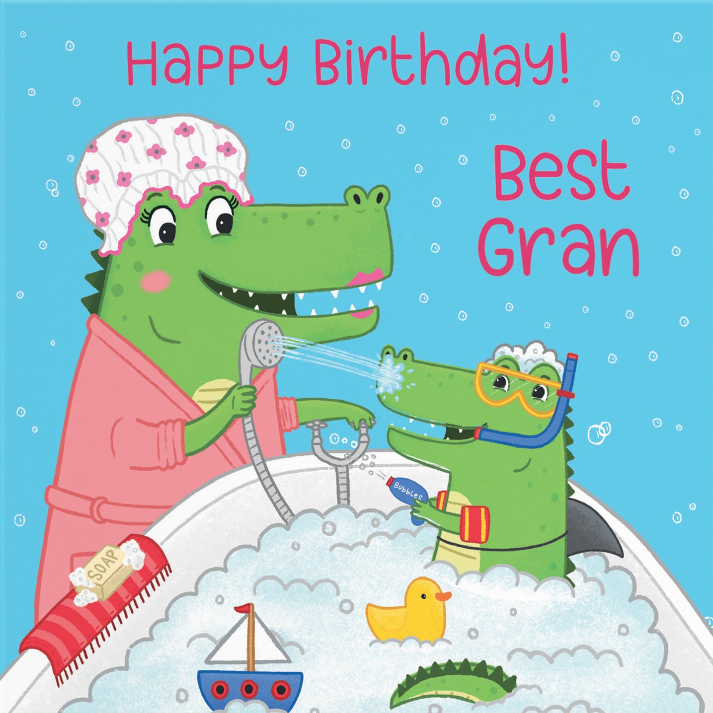 Gran Crocodile Birthday Card Imagination - Default Title (B0B46FBZWG)