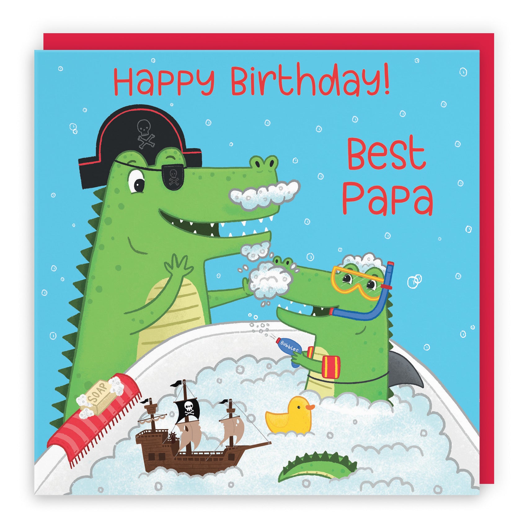 Papa Crocodile Birthday Card Imagination - Default Title (B0B46FV864)