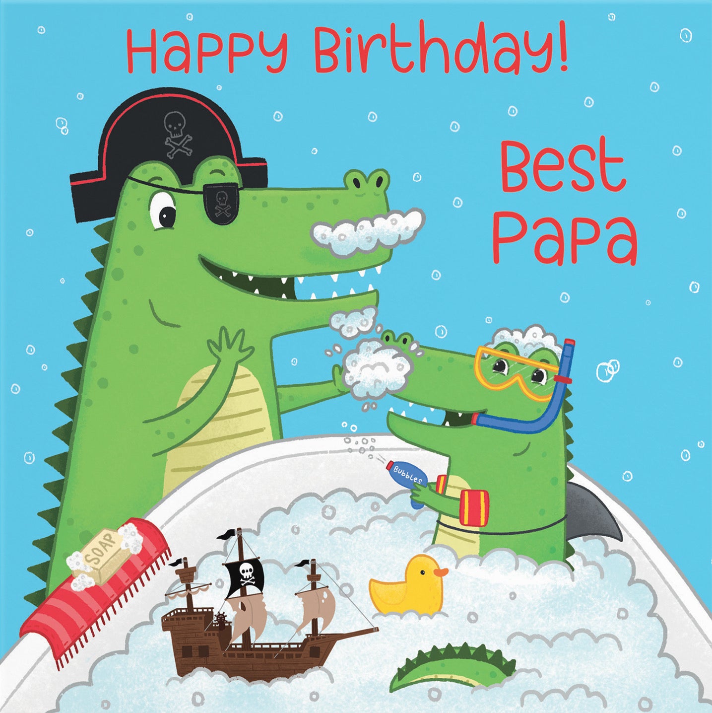 Papa Crocodile Birthday Card Imagination - Default Title (B0B46FV864)