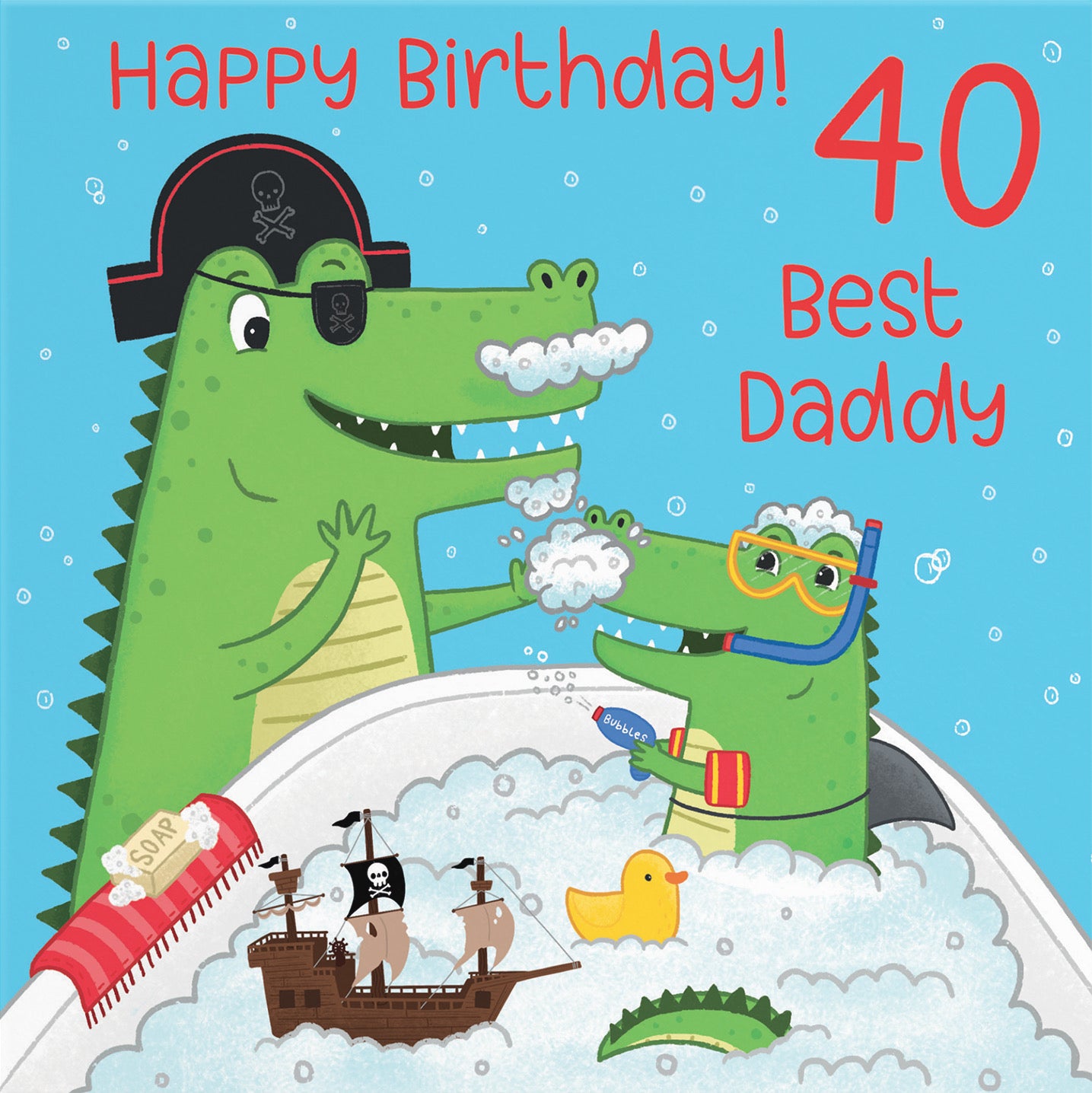 40th Daddy Crocodile Birthday Card Imagination - Default Title (B0B46GMXGV)