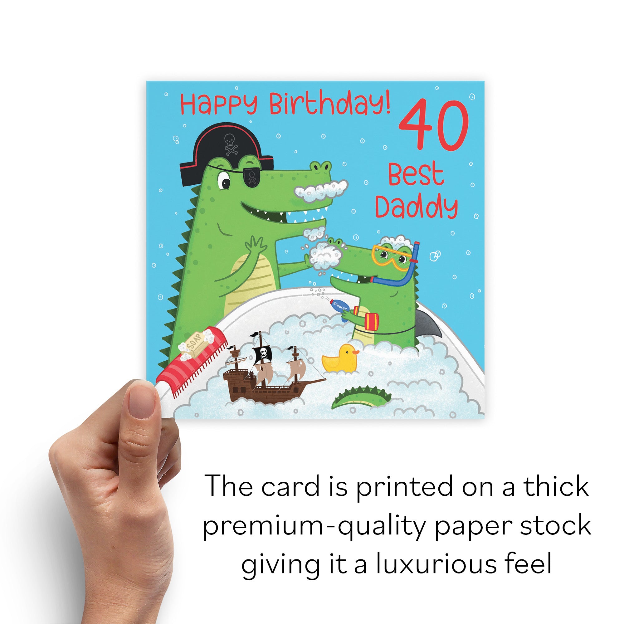 40th Daddy Crocodile Birthday Card Imagination - Default Title (B0B46GMXGV)