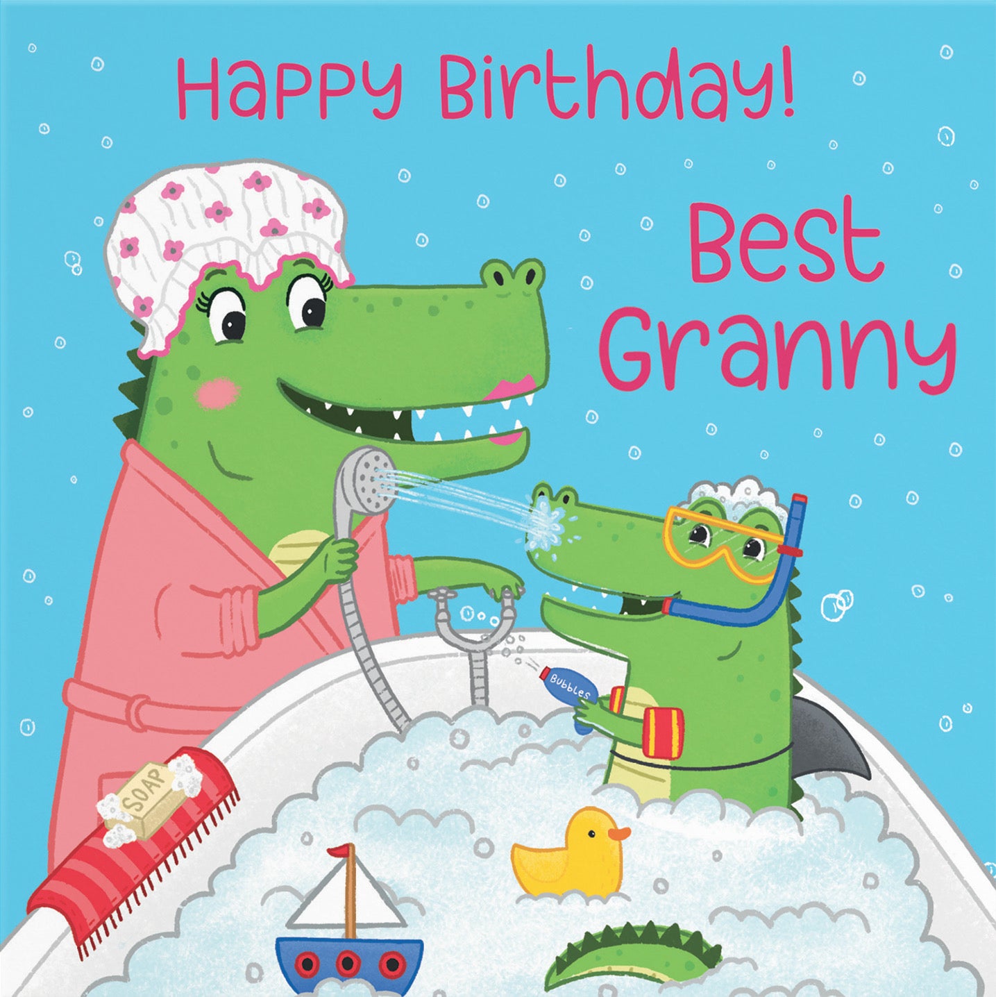 Granny Crocodile Birthday Card Imagination - Default Title (B0B46GR9LJ)