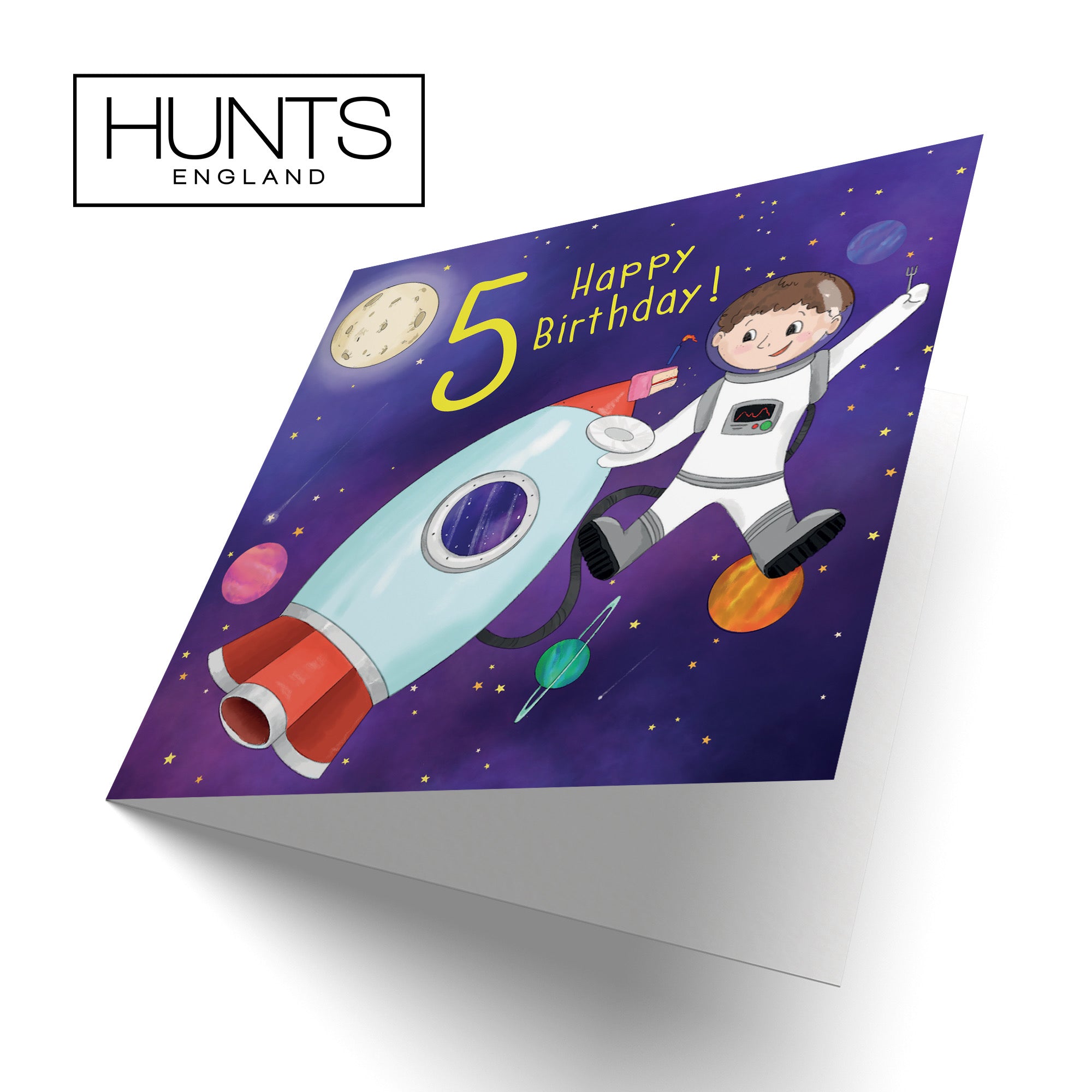 5th Birthday Card Boys Space Rocket Adventurers - Default Title (B0B46J2RVP)