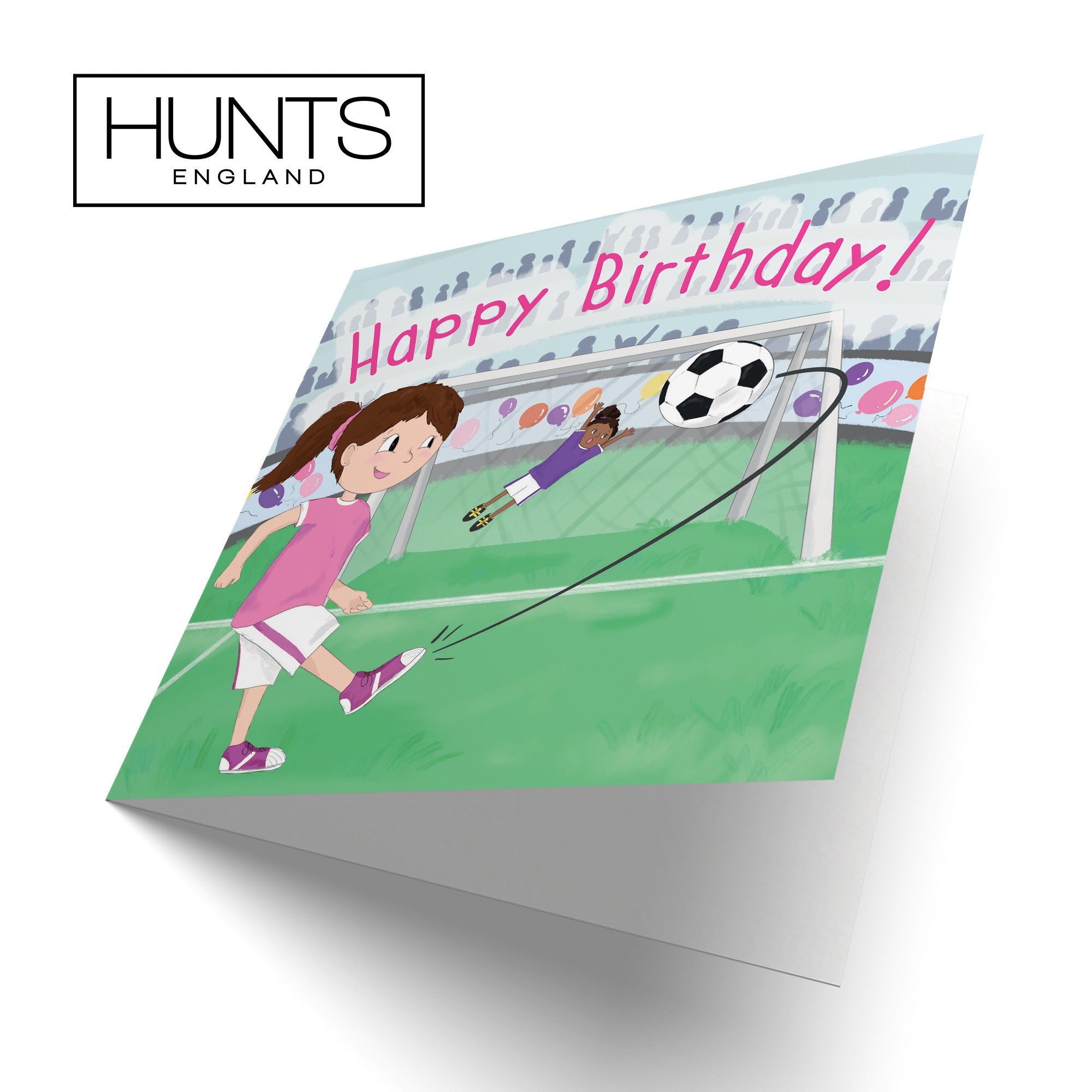 Girls Football Penalty Birthday Card Adventurers - Default Title (B0B46J7846)