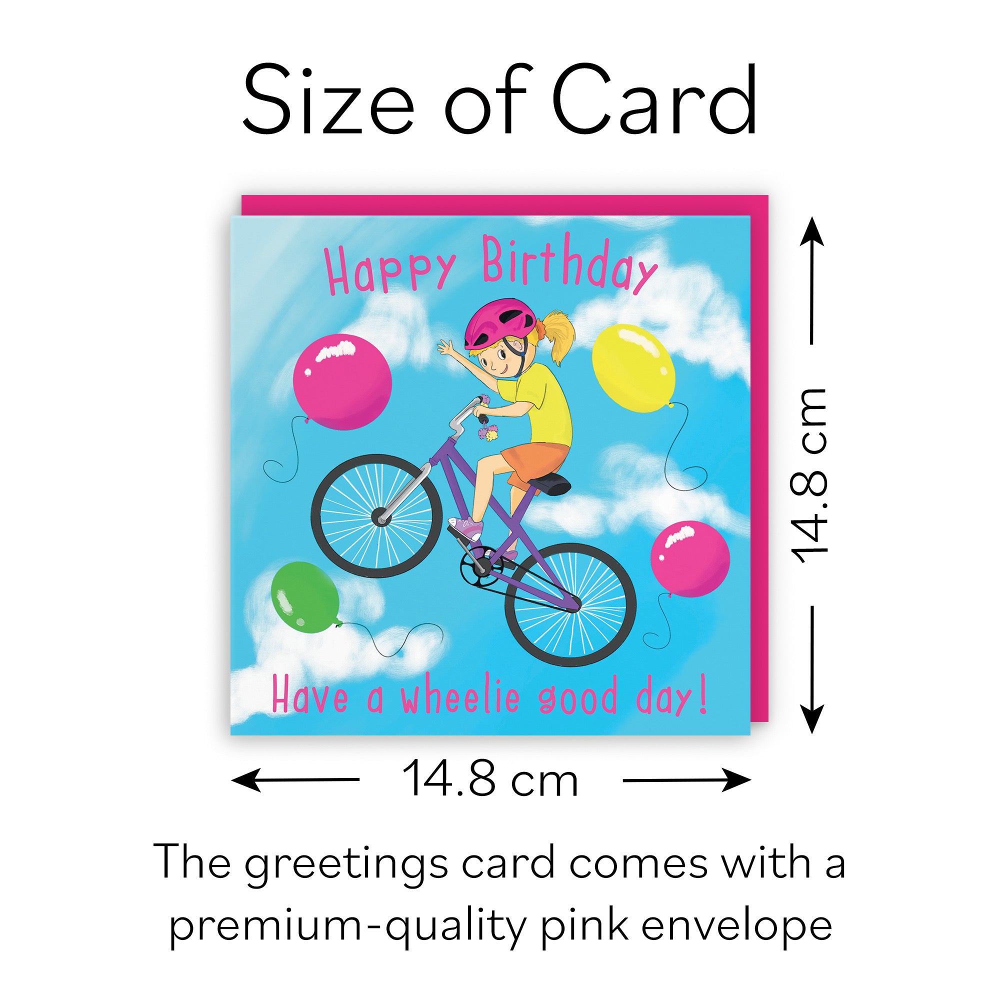 Girls BMX Bike Birthday Card Adventurers - Default Title (B0B46KH8SH)