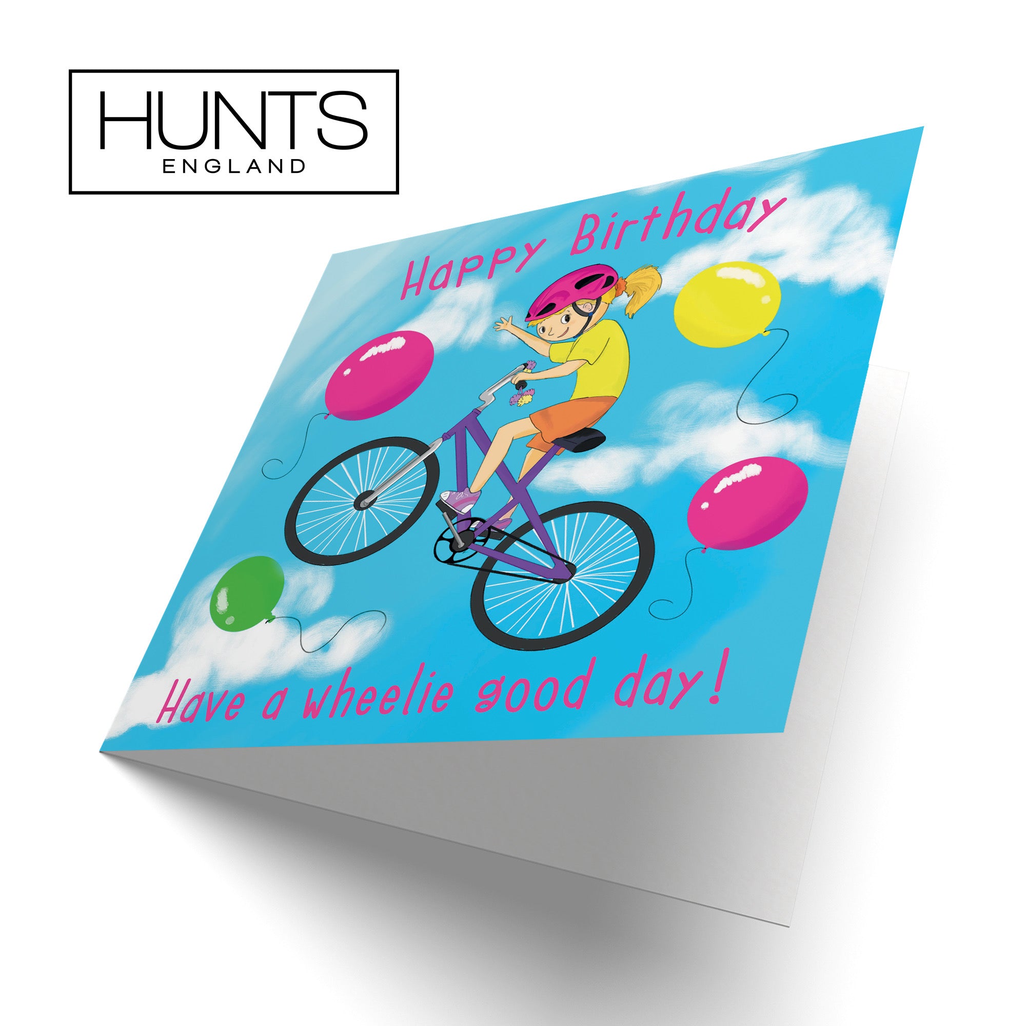 Girls BMX Bike Birthday Card Adventurers - Default Title (B0B46KH8SH)