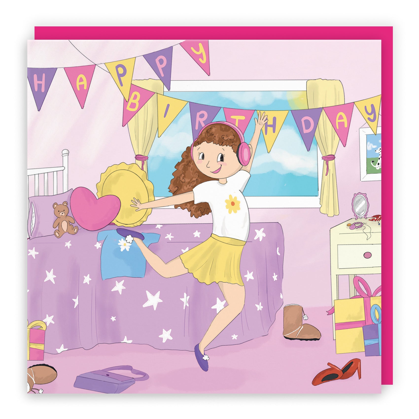 Girls Dancing Birthday Card Happy Times - Default Title (B0B46KX657)