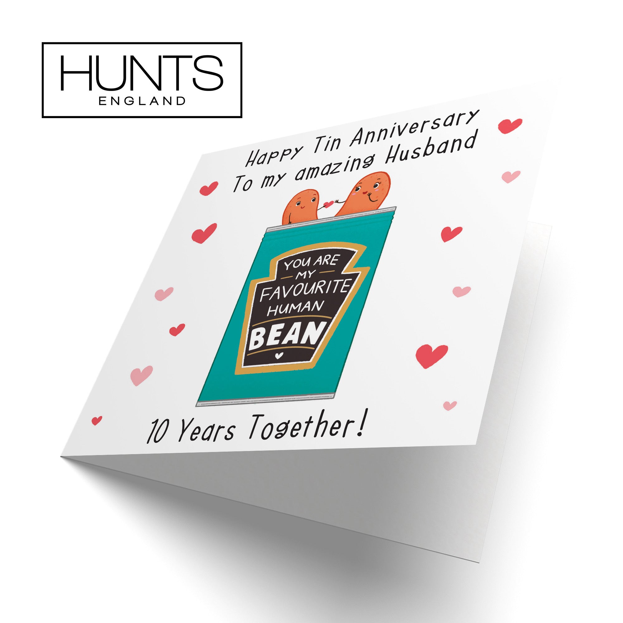 Husband 10th Bean Anniversary Card Iconic - Default Title (B0B522SGP7)