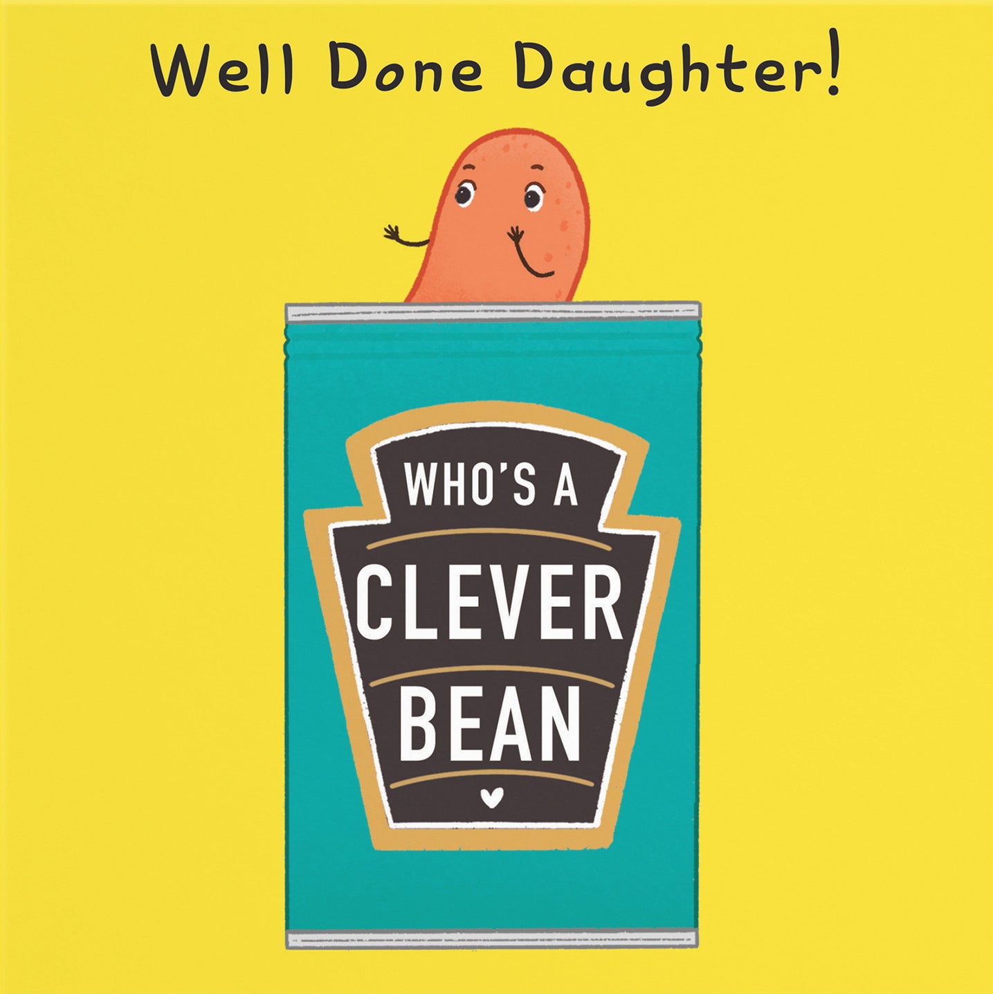 Daughter Clever Bean Well Done Card Iconic - Default Title (B0B52JXR4K)