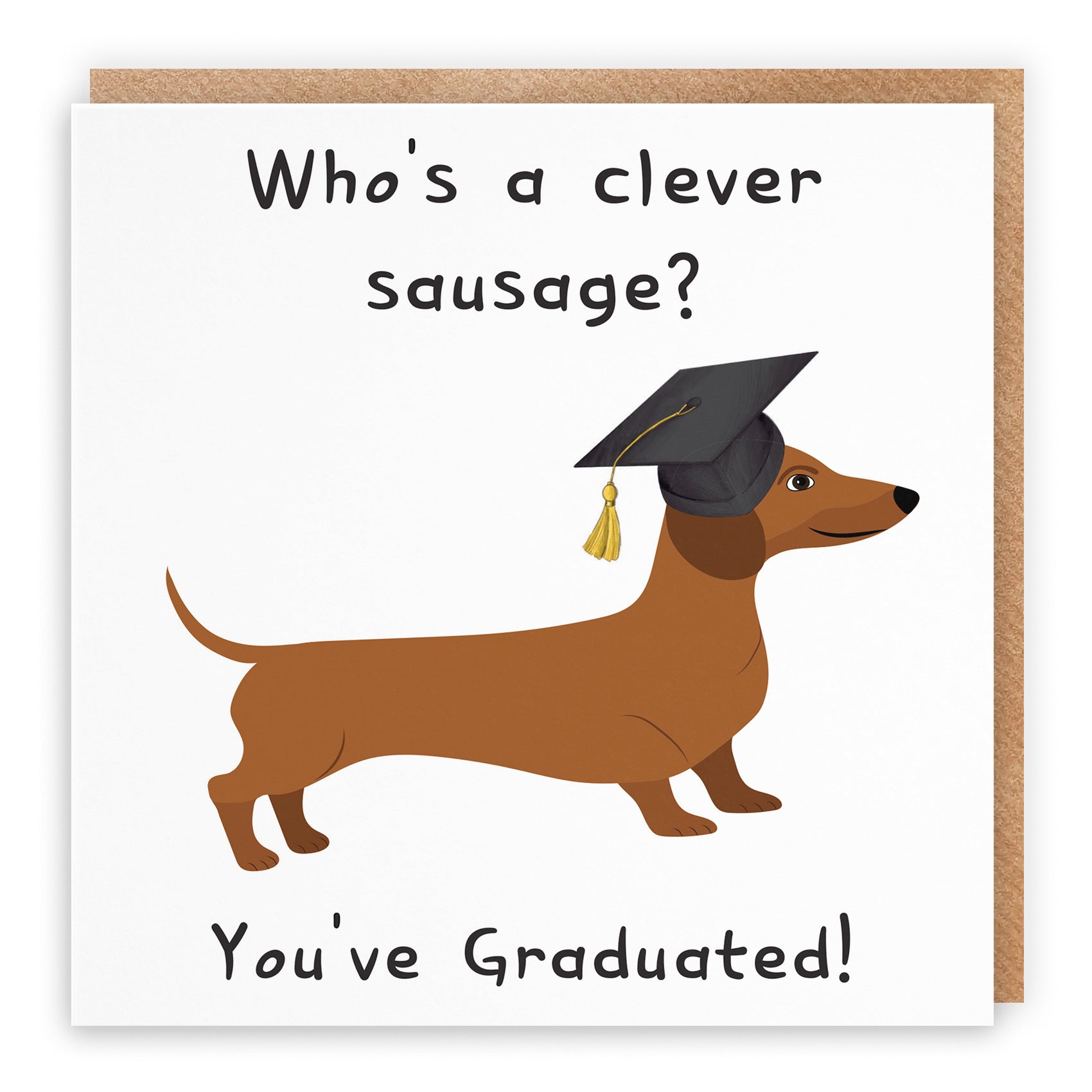 Clever Sausage Graduation Card Iconic - Default Title (B0B52JYBBV)