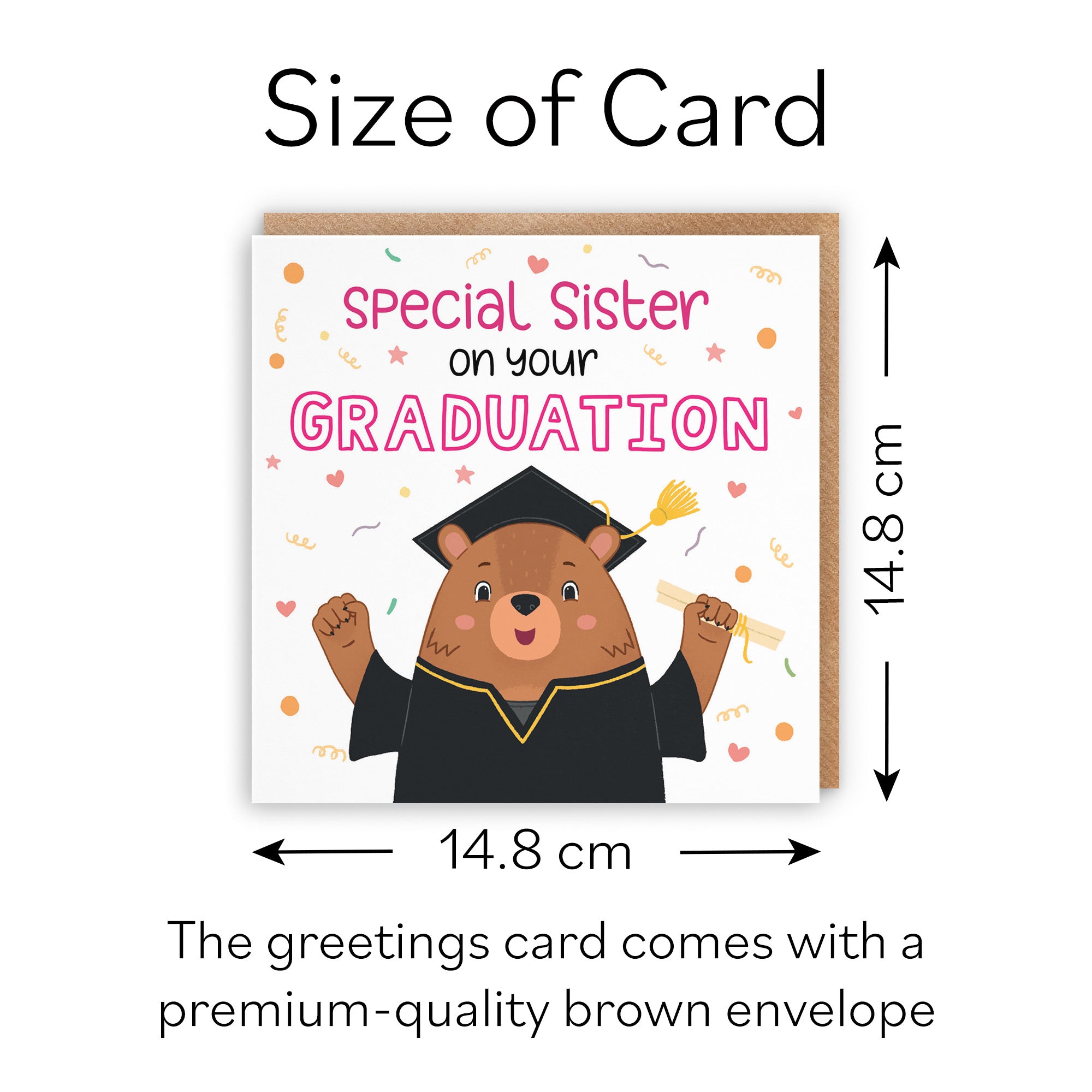 Sister Graduation Bears Congratulations Card - Default Title (B0B52KD31M)