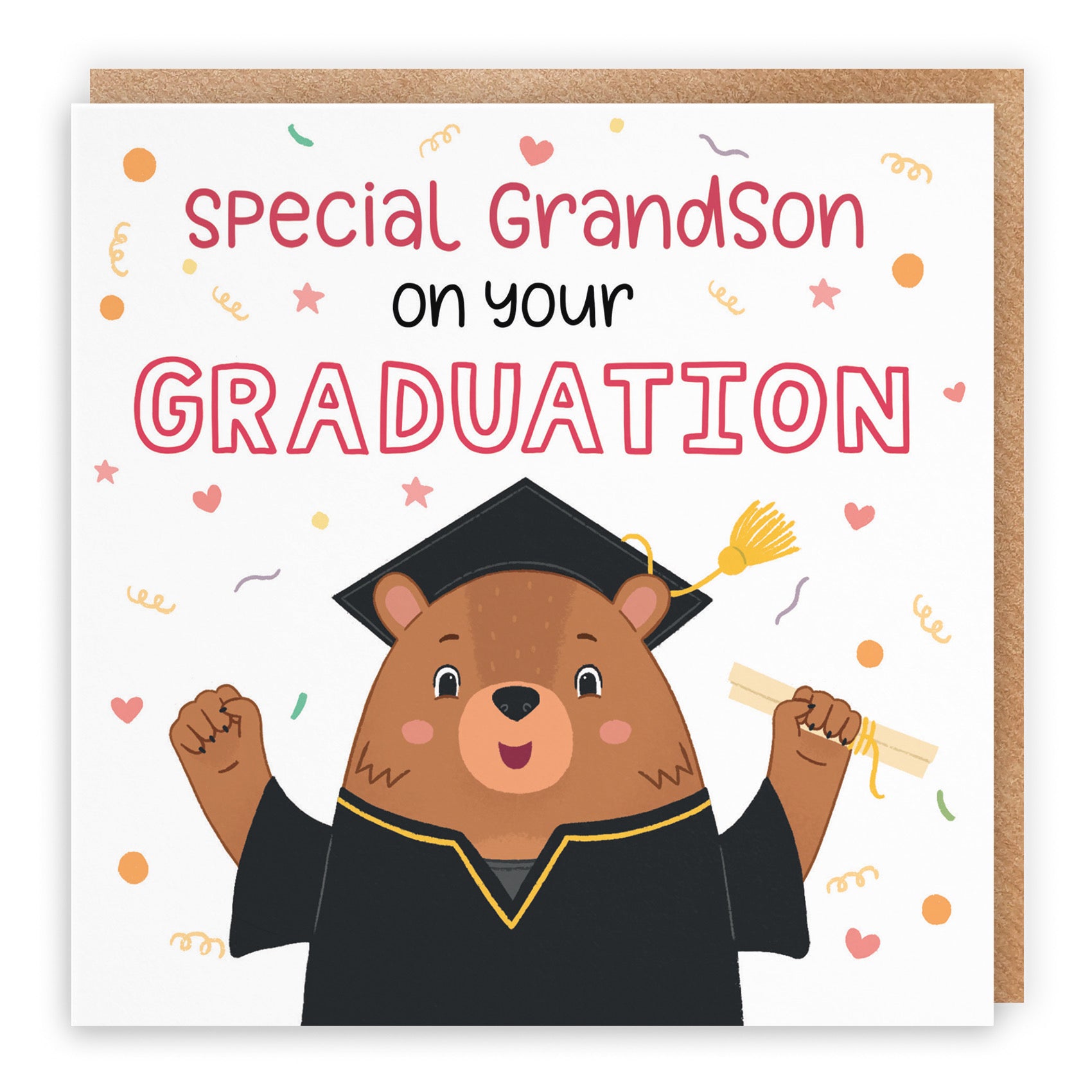 Grandson Graduation Bears Card - Default Title (B0B52KKM4P)