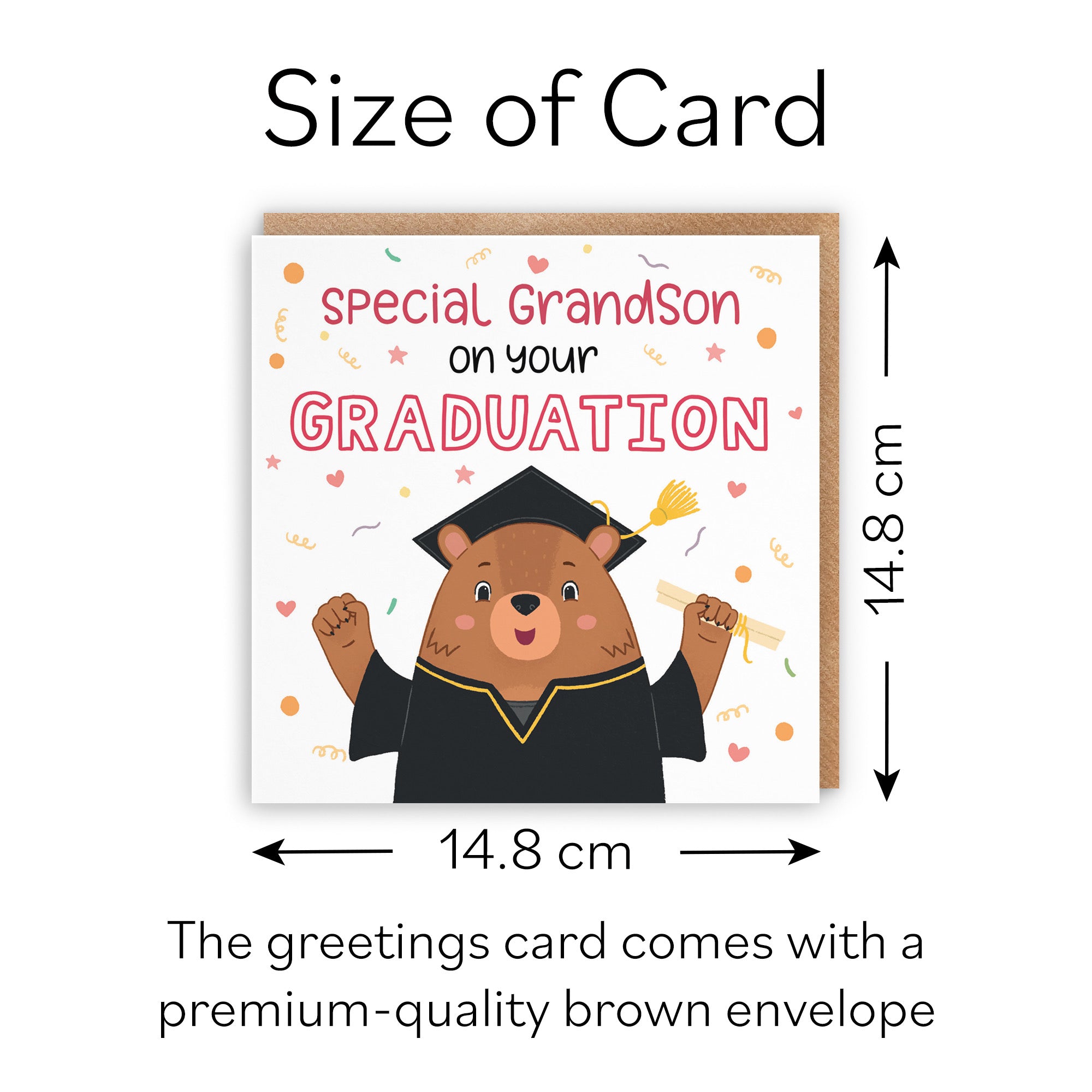 Grandson Graduation Bears Card - Default Title (B0B52KKM4P)