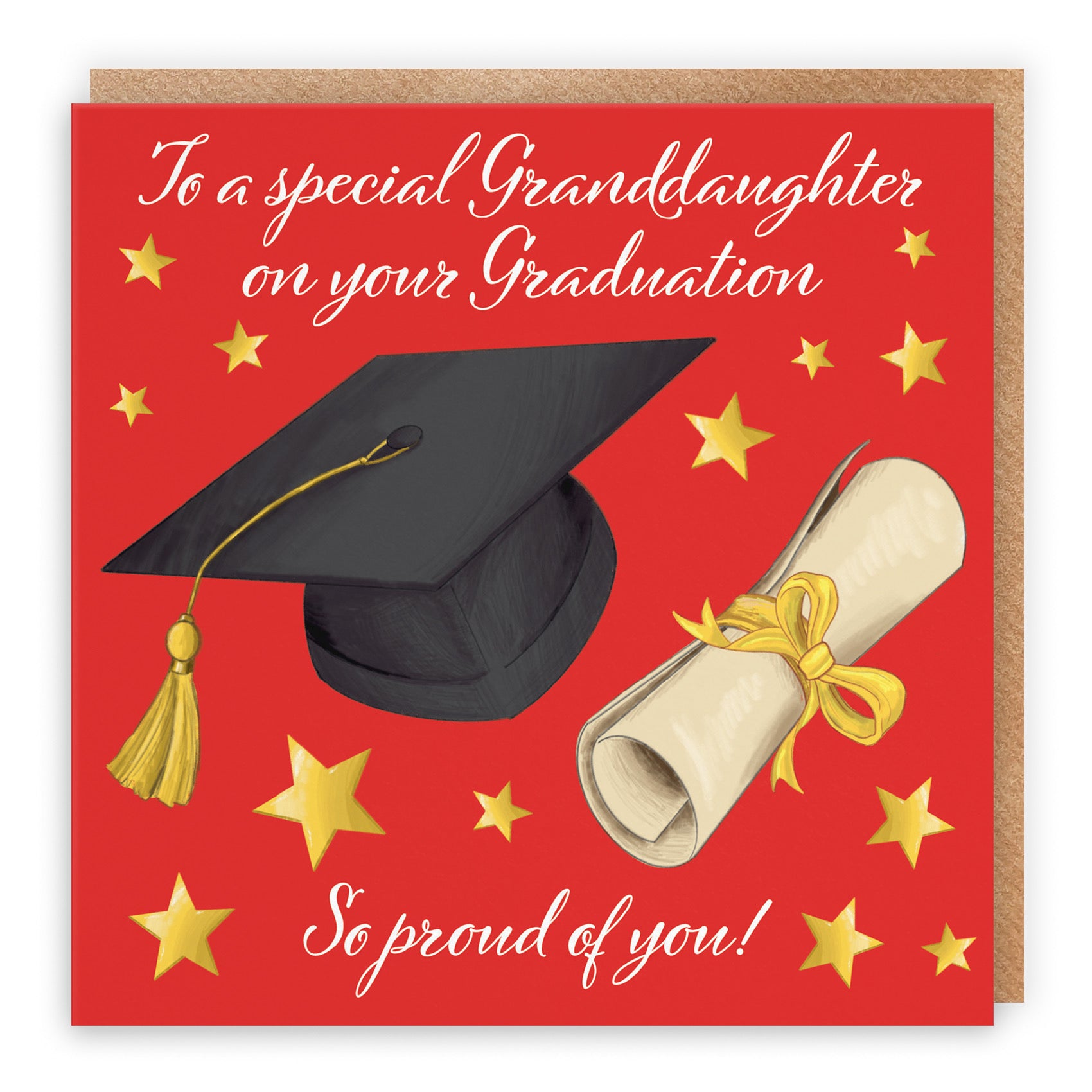 Granddaughter Graduation Congratulations Card Stars - Default Title (B0B52KNW4Q)