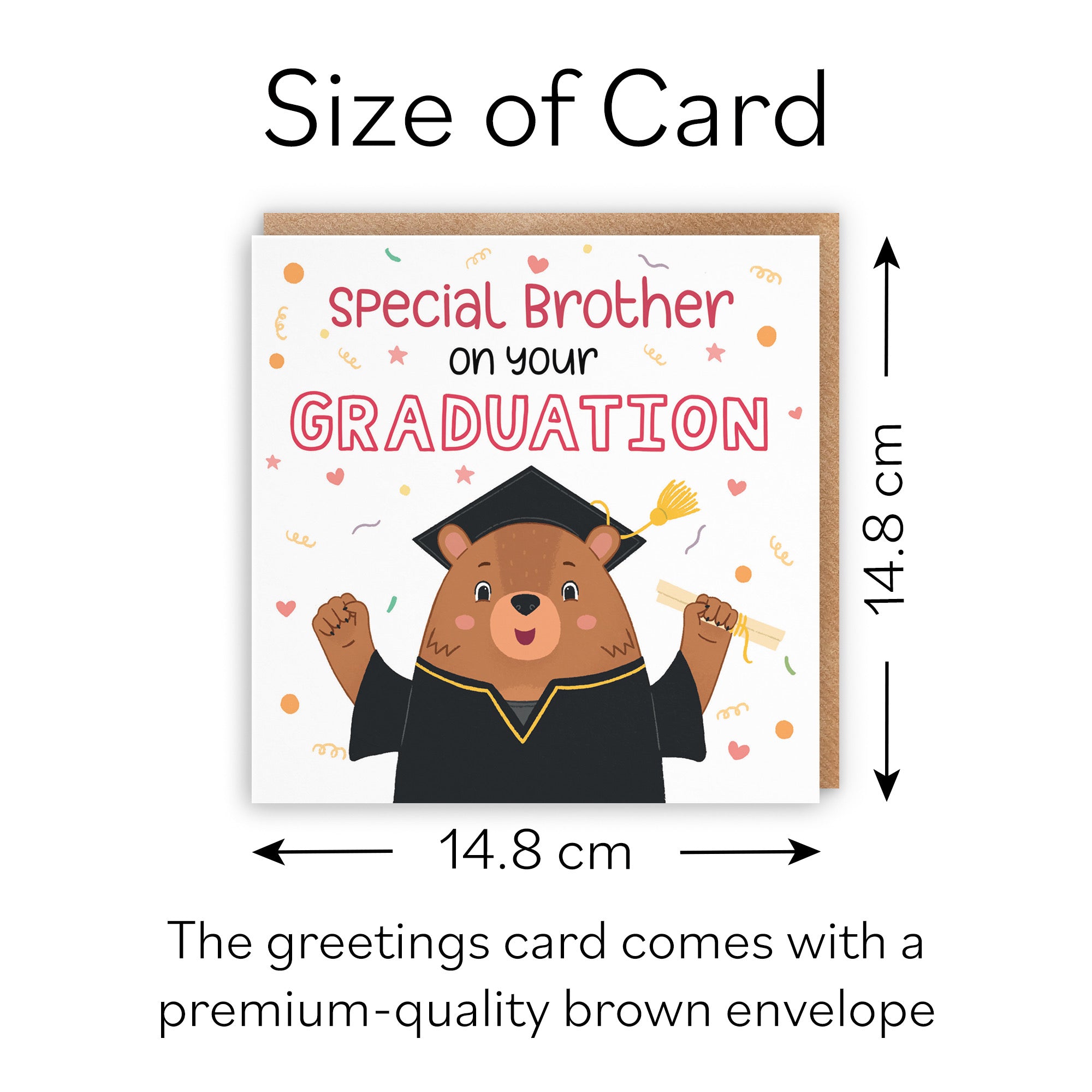 Brother Graduation Bears Congratulations Card - Default Title (B0B52KR9CN)