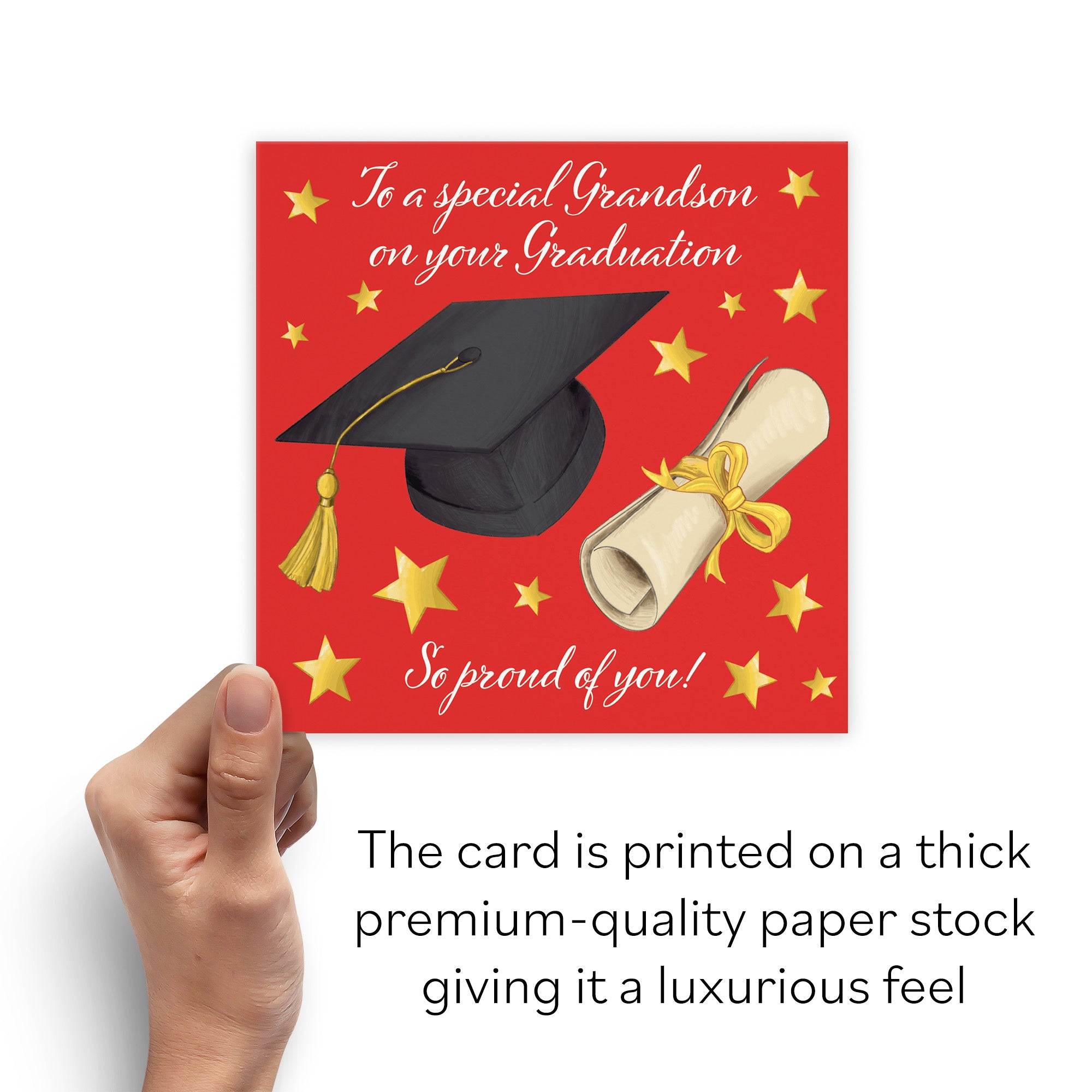 Grandson Graduation Congratulations Card Stars - Default Title (B0B52KYZ3W)