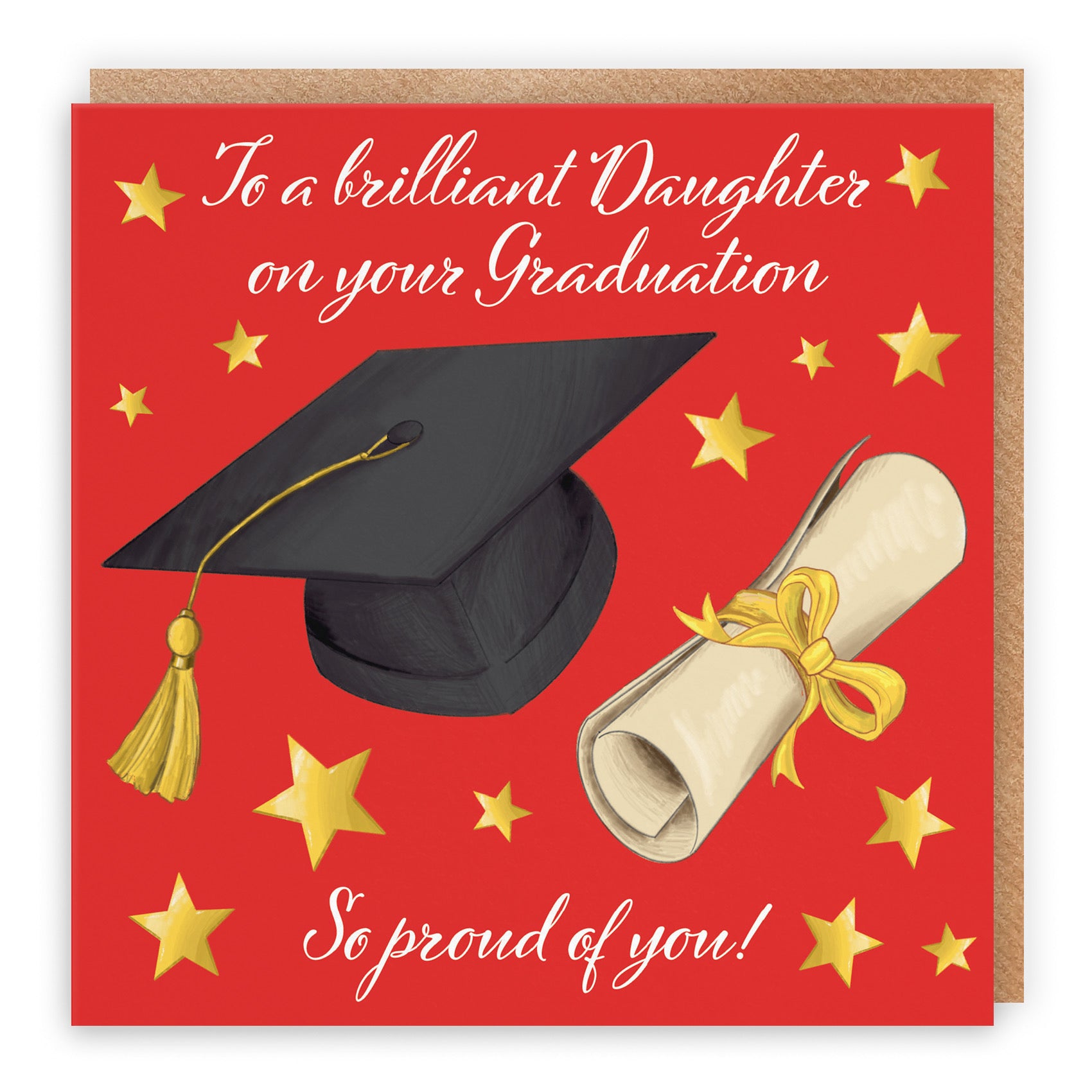 Daughter Graduation Congratulations Card Stars - Default Title (B0B52LWRX4)