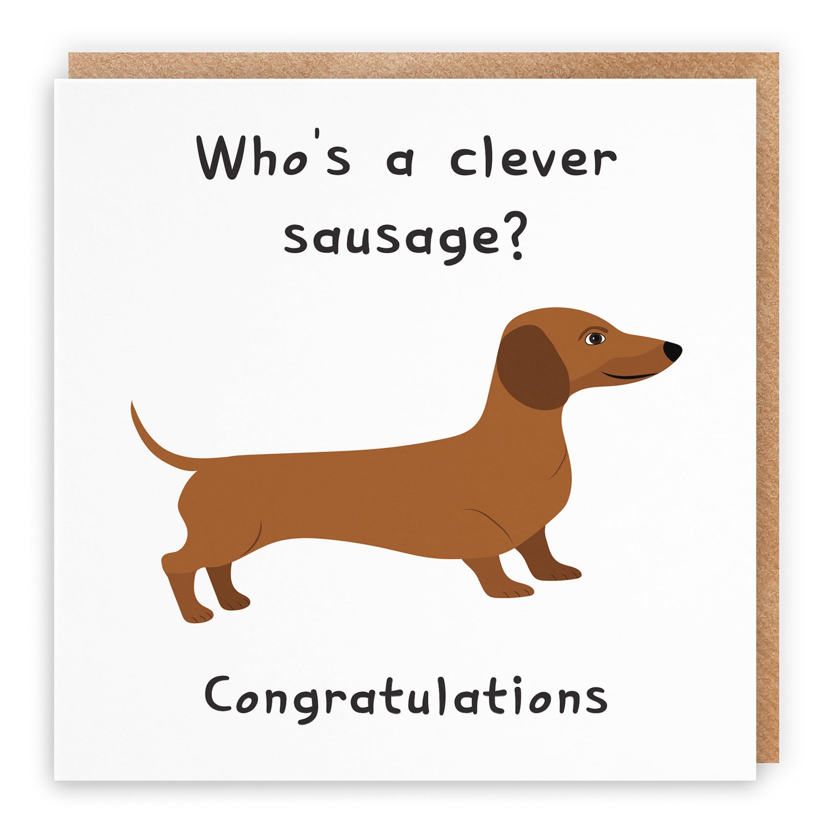 Clever Sausage Congratulations Card Iconic - Default Title (B0B53278DN)