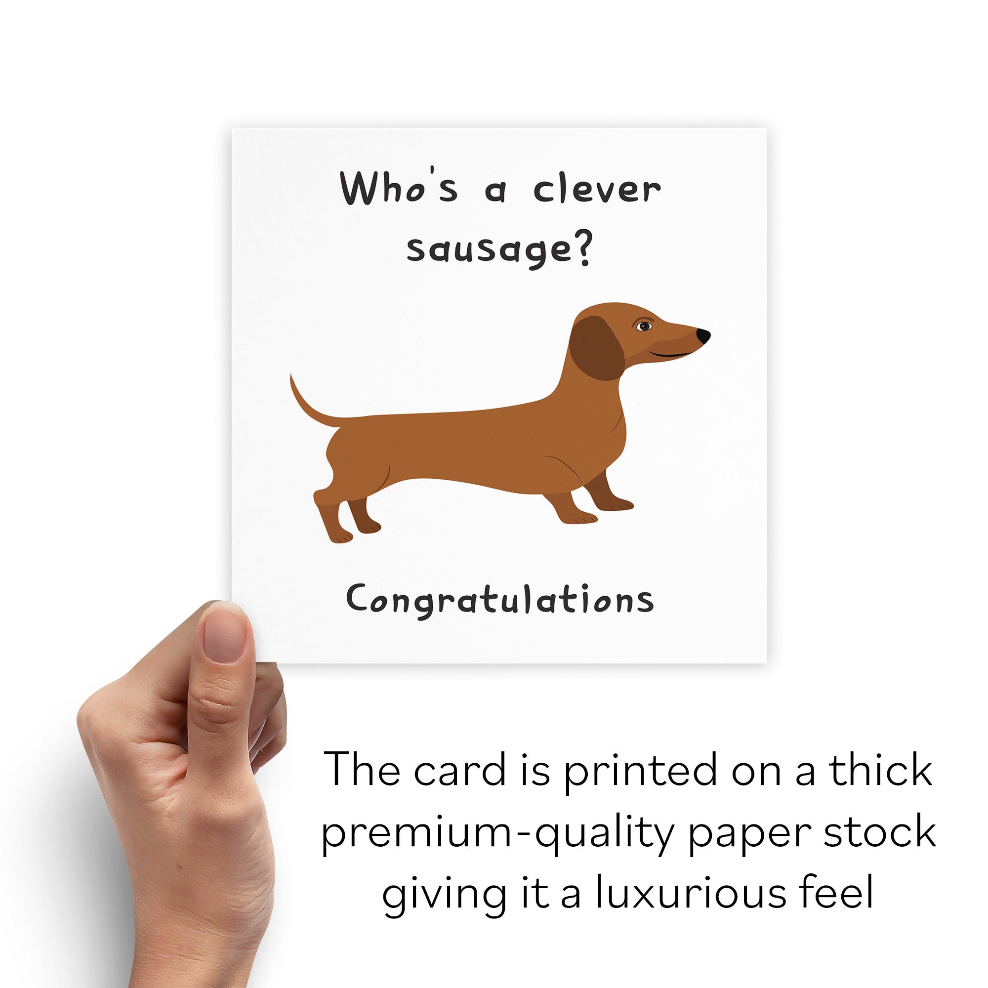 Clever Sausage Congratulations Card Iconic - Default Title (B0B53278DN)