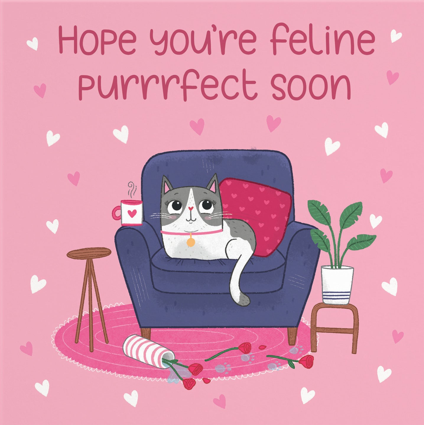 Get Well Cat Card Iconic - Default Title (B0B5451H24)