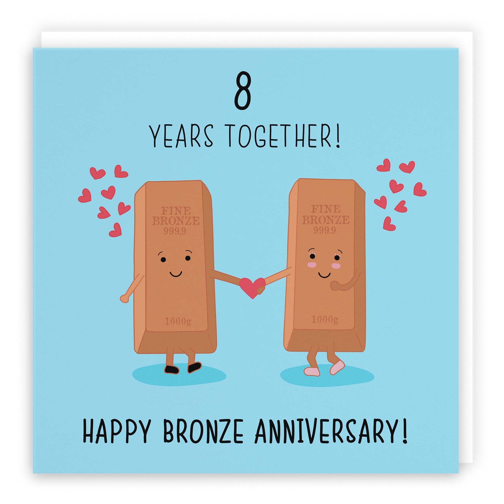 Large 8th Wedding Anniversary Card Iconic - Default Title (B0B6798SM1)