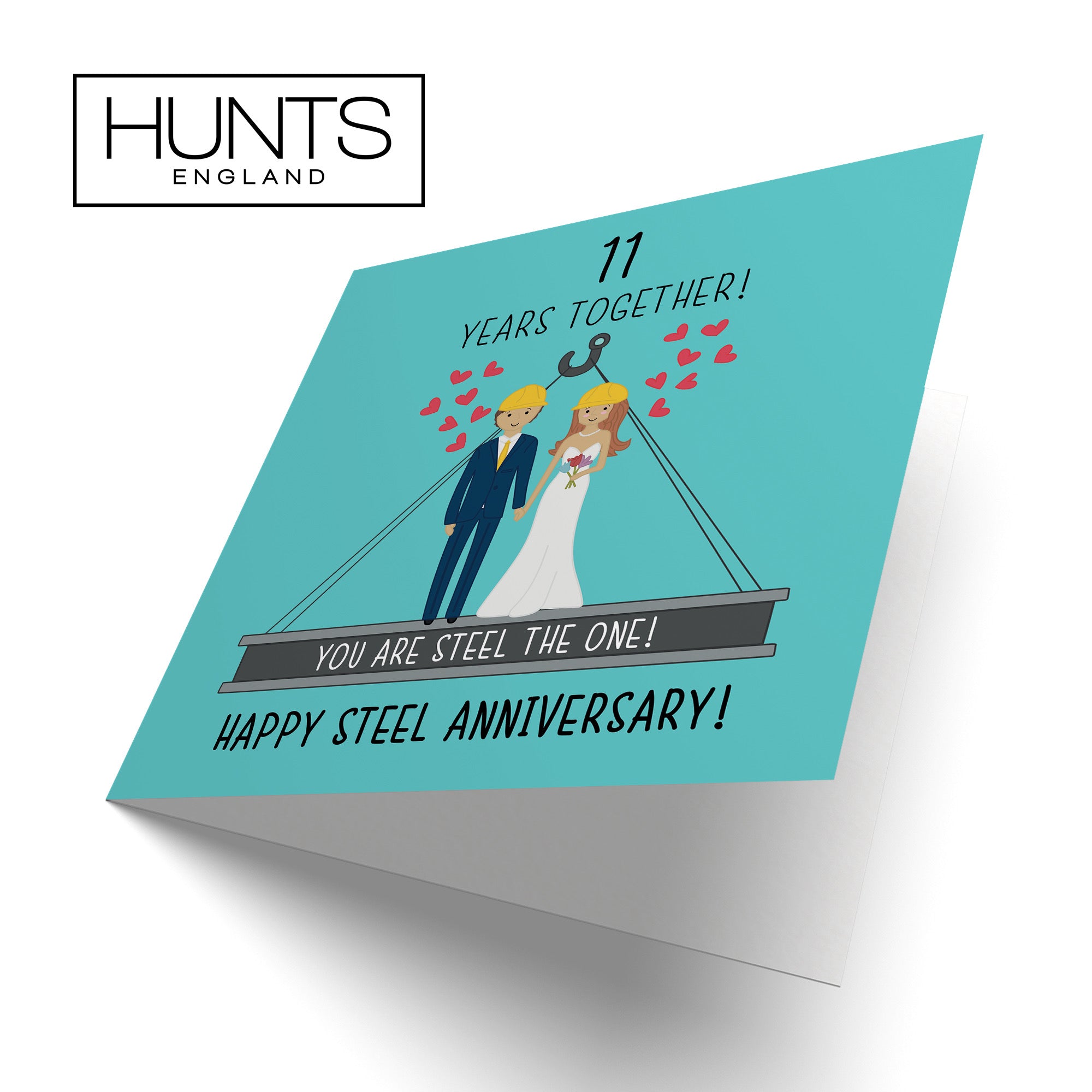 Large 11th Wedding Anniversary Card Iconic - Default Title (B0B679YNJ7)