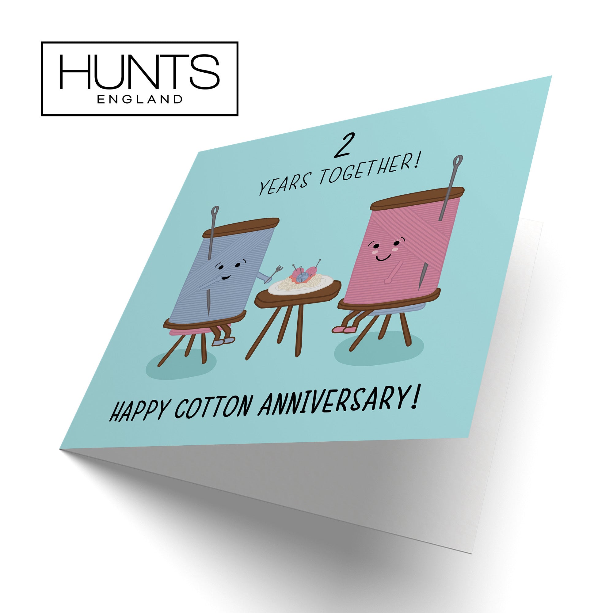 Large 2nd Wedding Anniversary Card Iconic - Default Title (B0B67B2KQN)