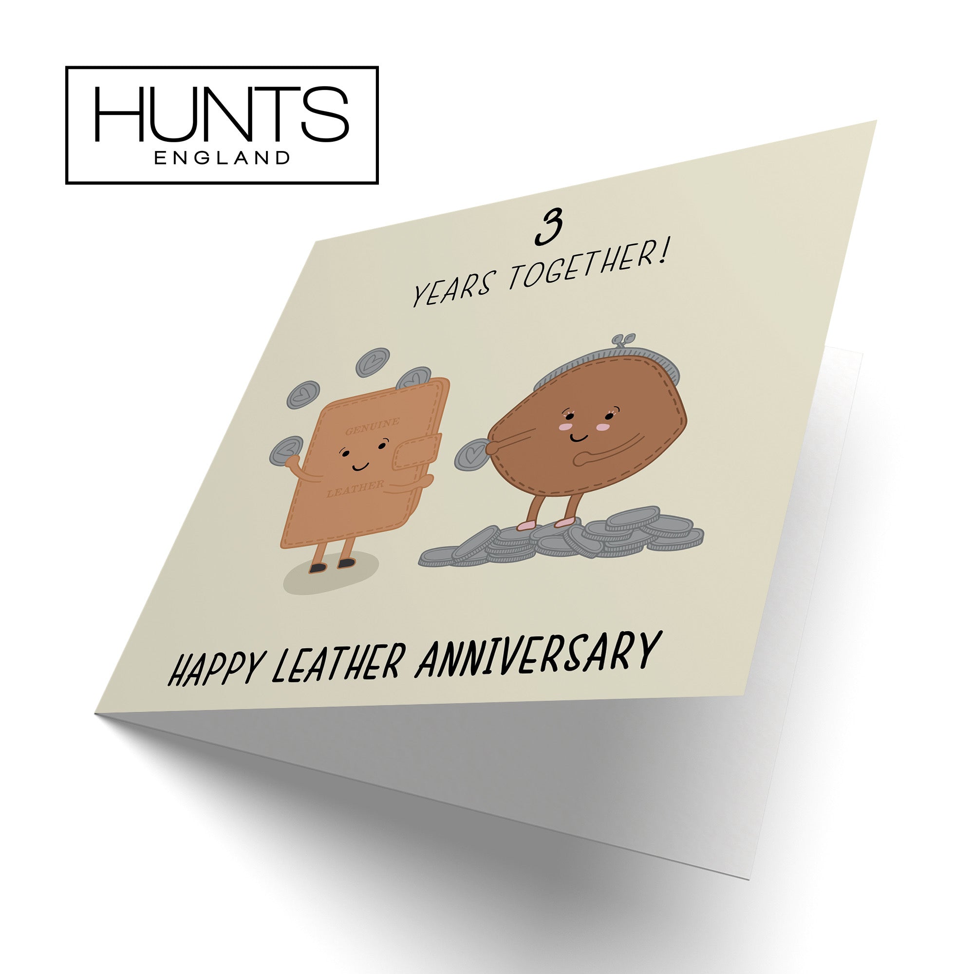 Large 3rd Wedding Anniversary Card Iconic - Default Title (B0B67BXN1S)