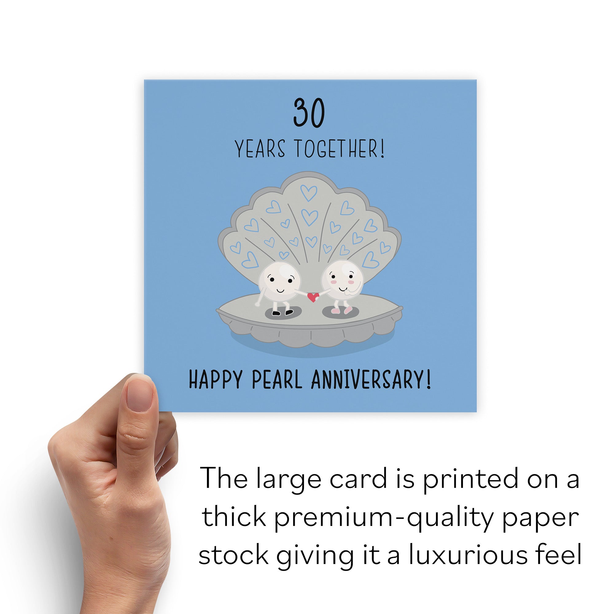 Large 30th Wedding Anniversary Card Iconic - Default Title (B0B67SD7X4)