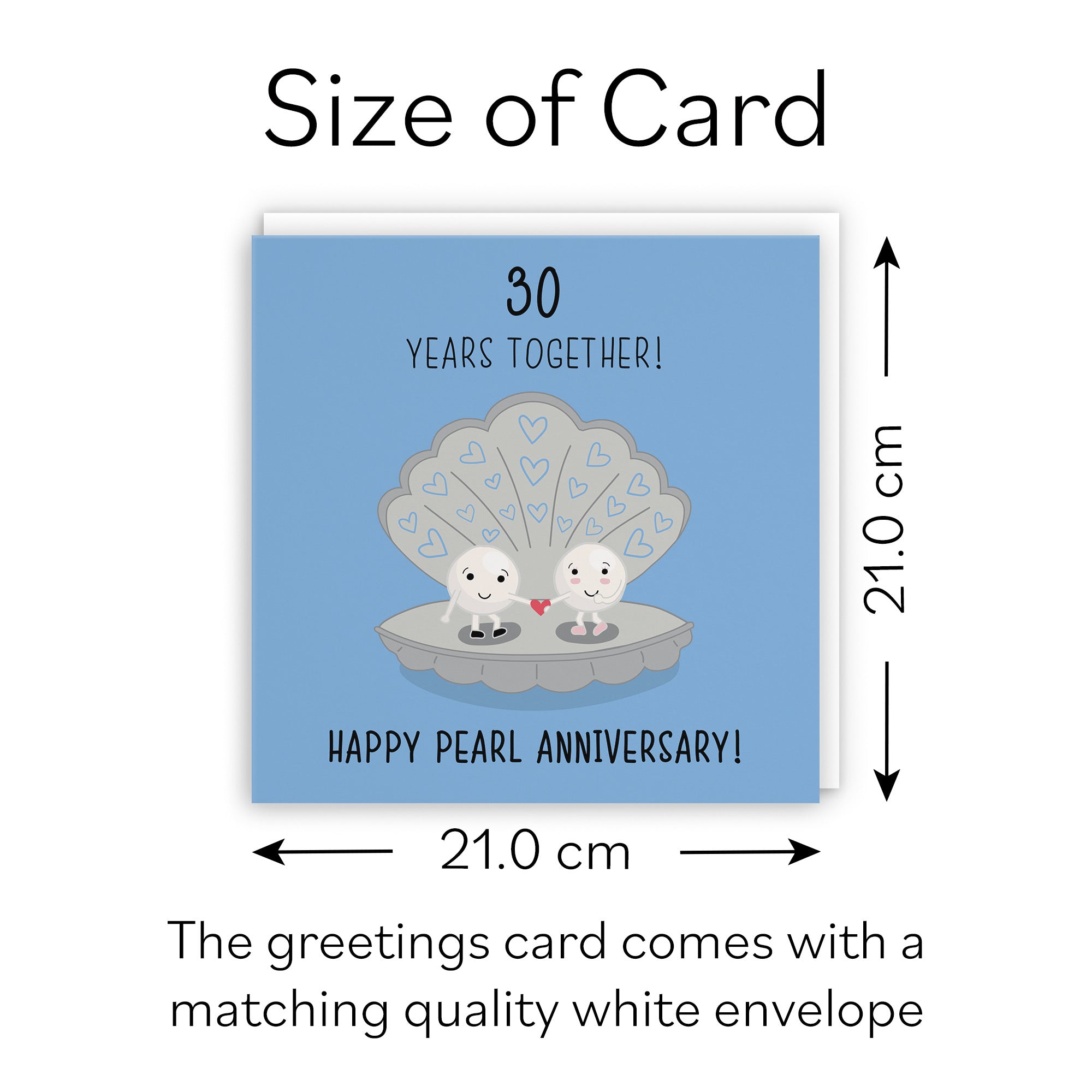 Large 30th Wedding Anniversary Card Iconic - Default Title (B0B67SD7X4)