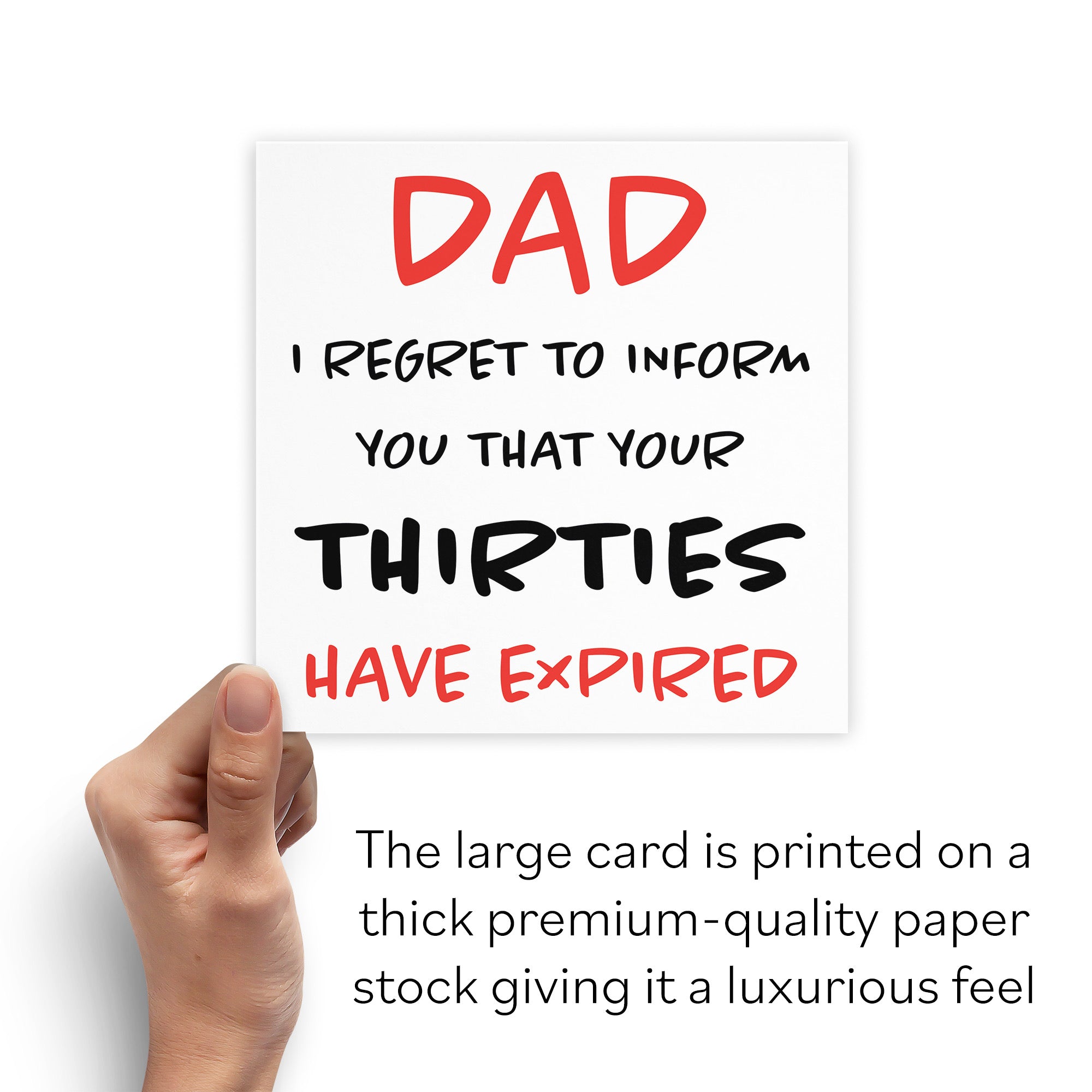 Large Dad 40th Funny Birthday Card Retro - Default Title (B0B69Q6B8W)