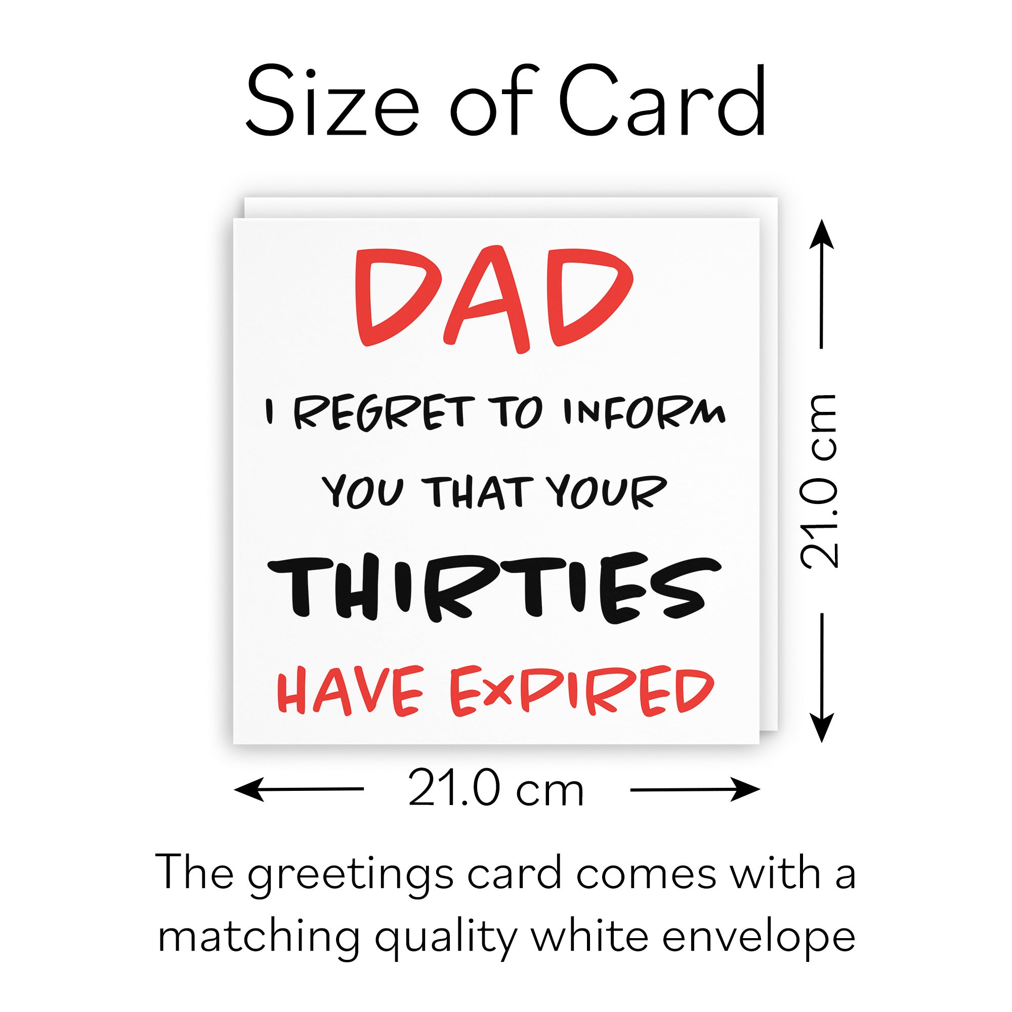 Large Dad 40th Funny Birthday Card Retro - Default Title (B0B69Q6B8W)