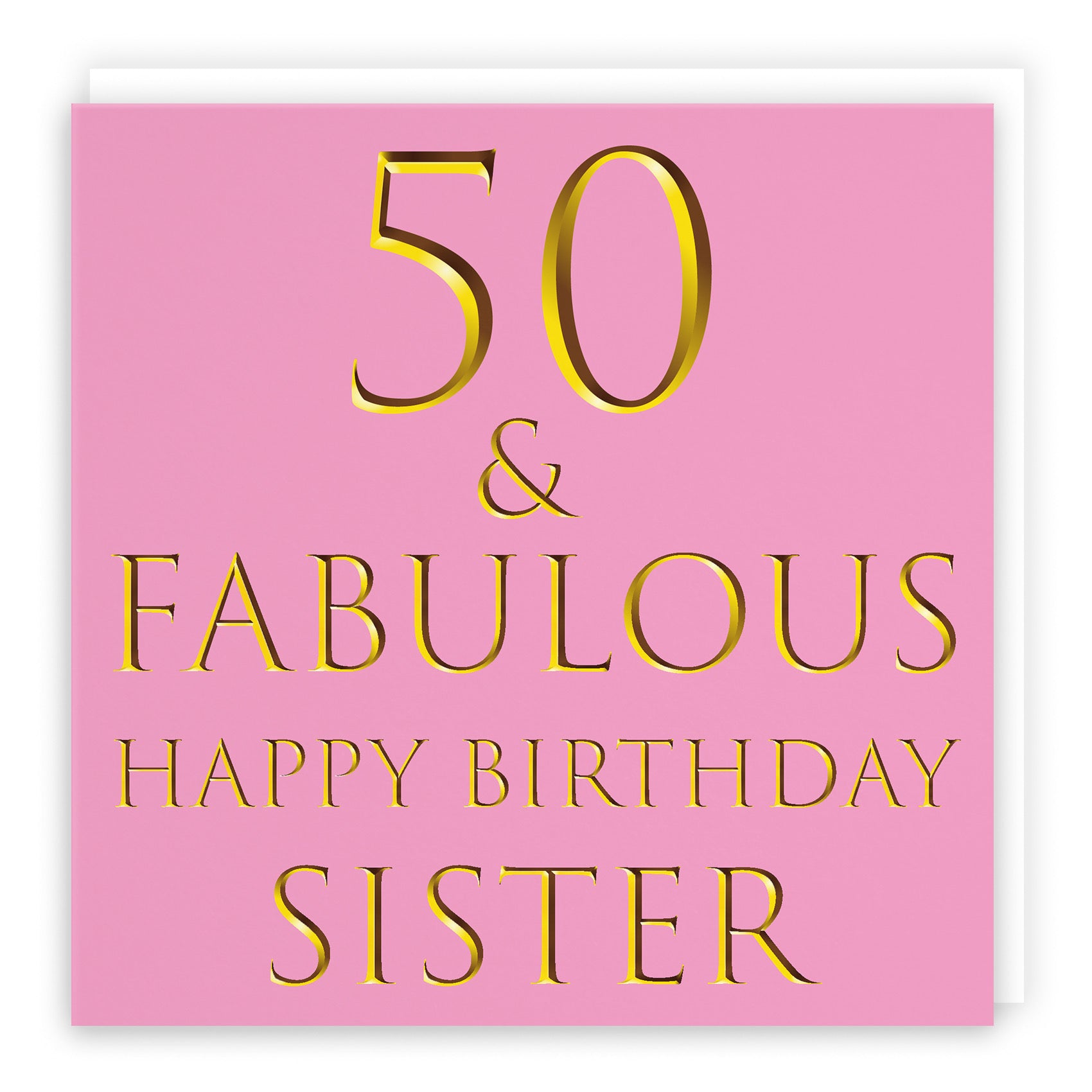 Large Sister 50th Birthday Card Still Totally Fabulous - Default Title (B0B69QF33Z)