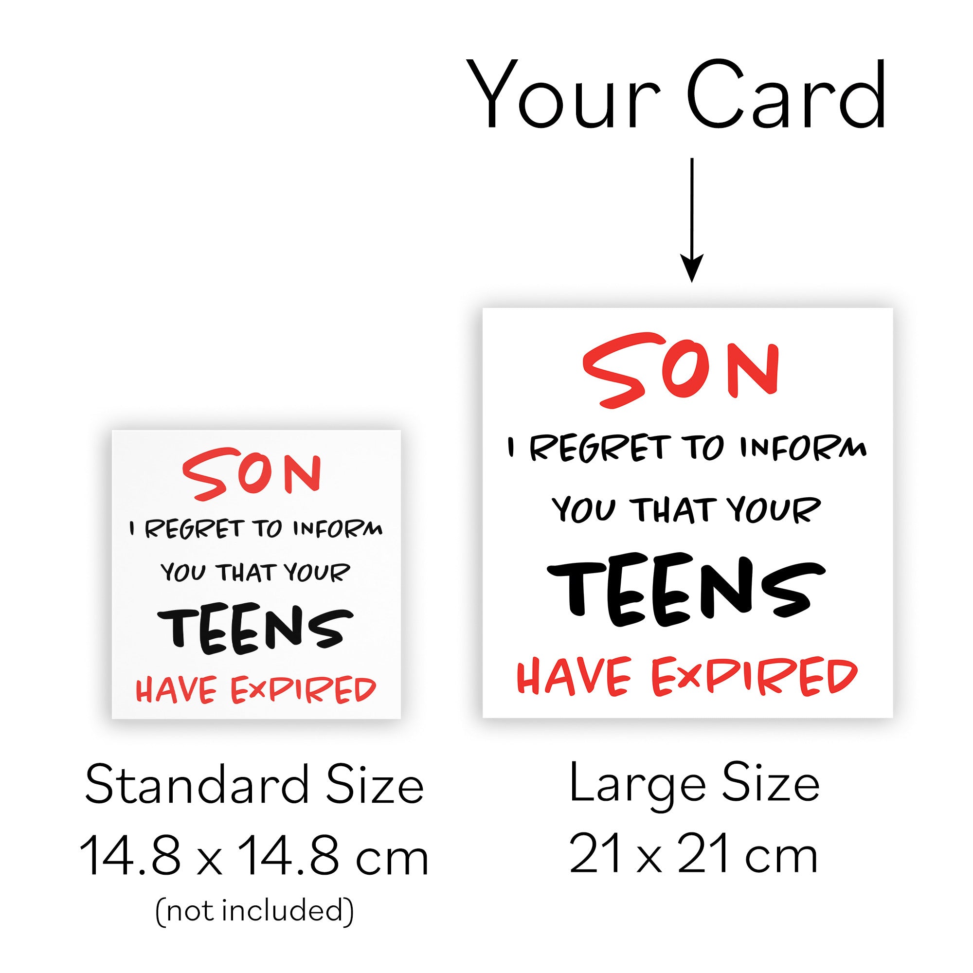 Large Son 20th Funny Birthday Card Retro - Default Title (B0B69RH7X2)